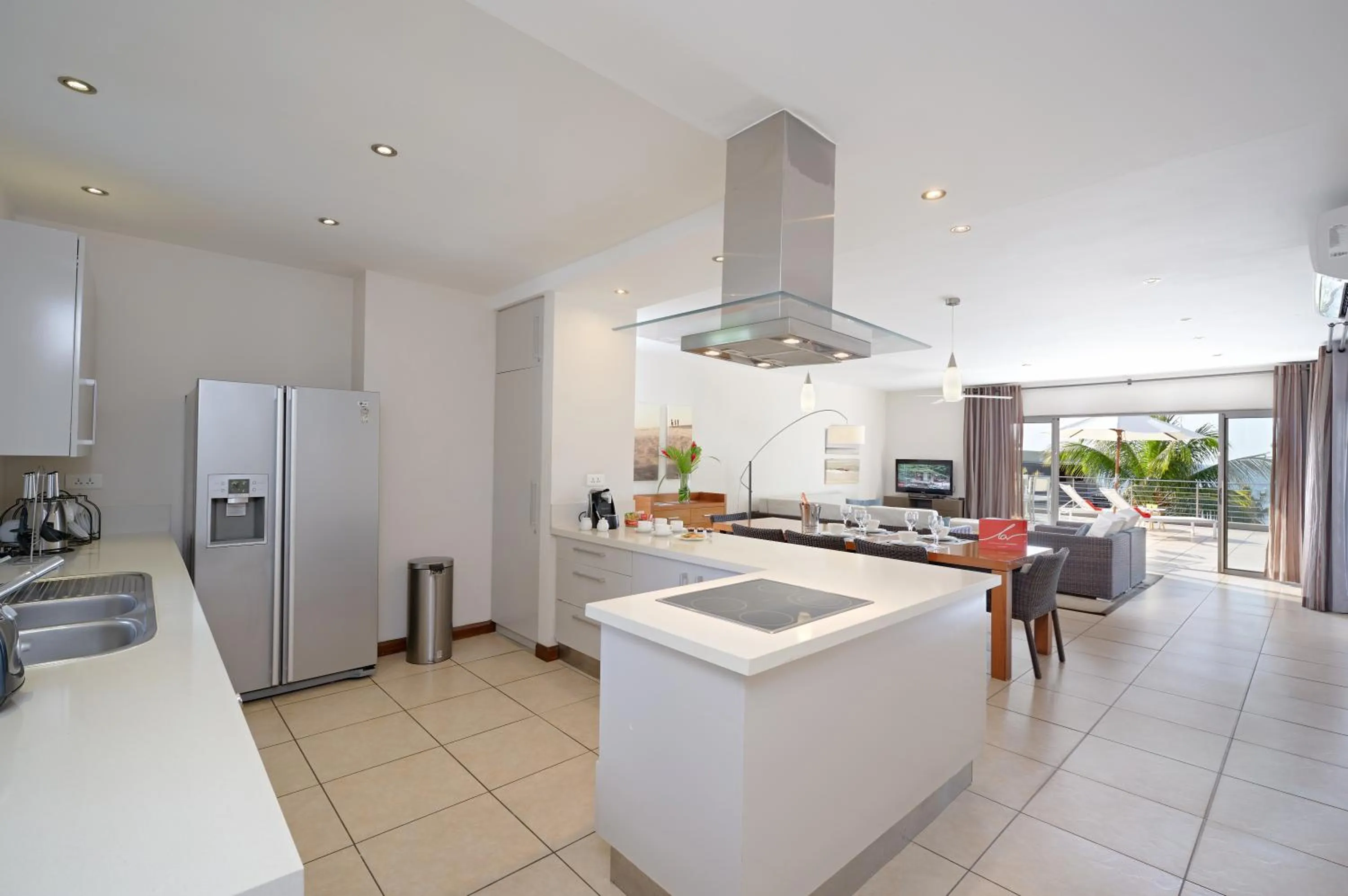 Kitchen or kitchenette in Bon Azur Beachfront Suites & Penthouses by LOV Mauritius