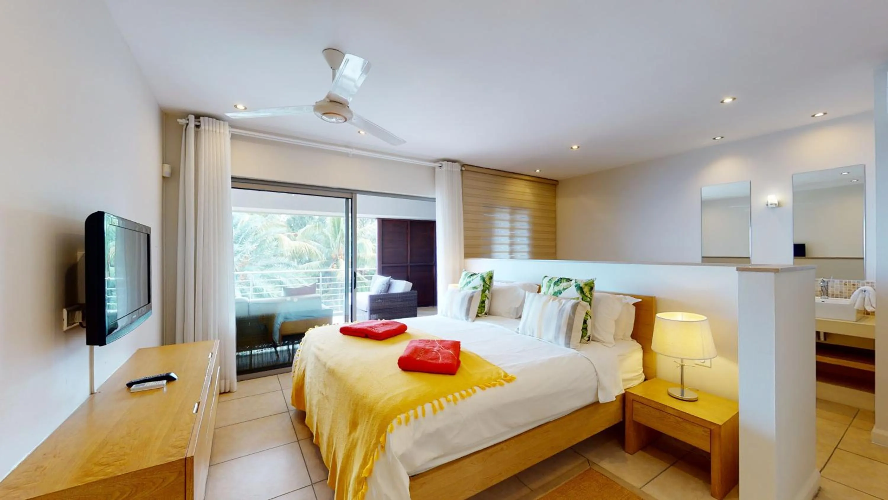 Bedroom, Bed in Bon Azur Beachfront Suites & Penthouses by LOV Mauritius