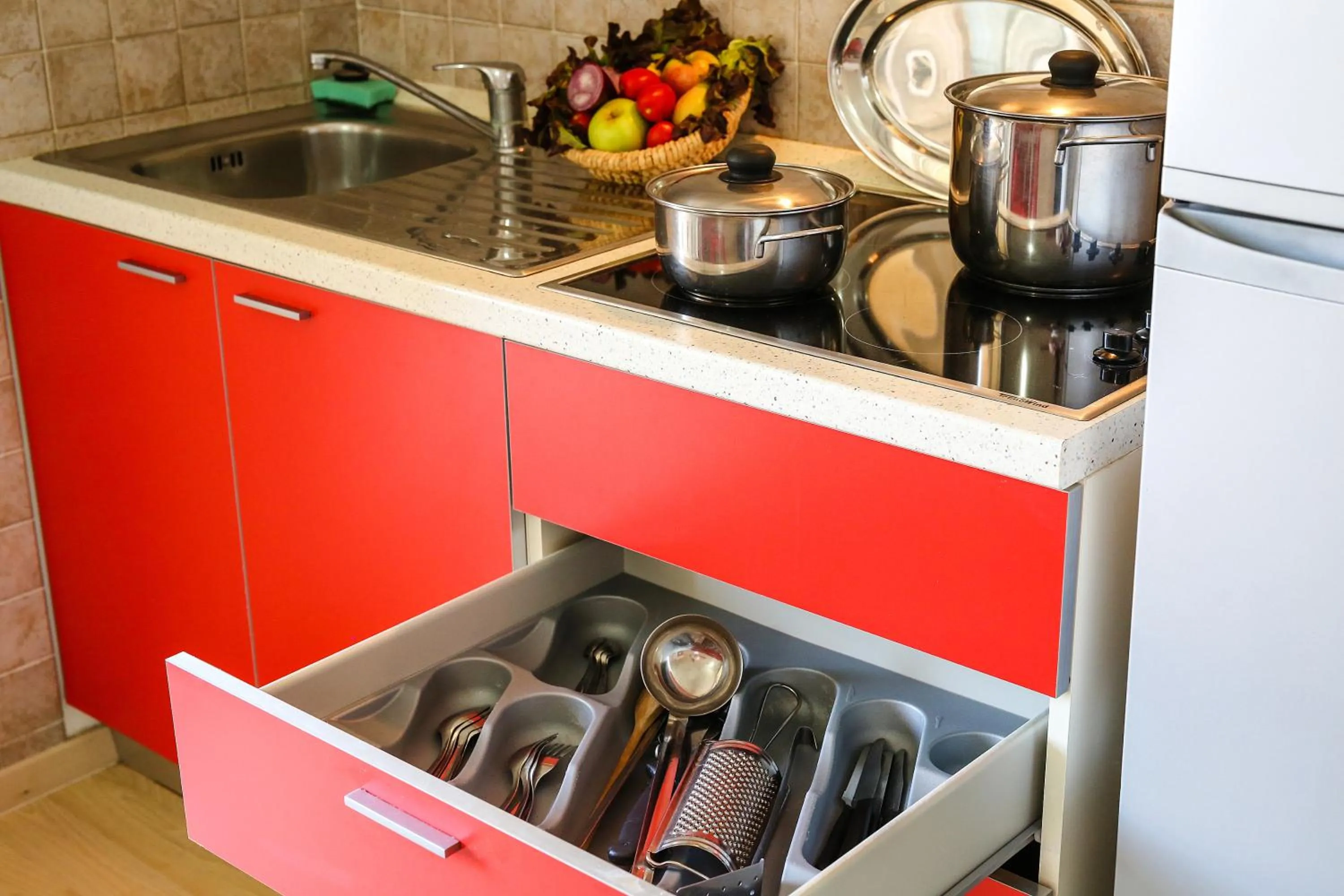 Kitchen or kitchenette in Residence Mediterraneo