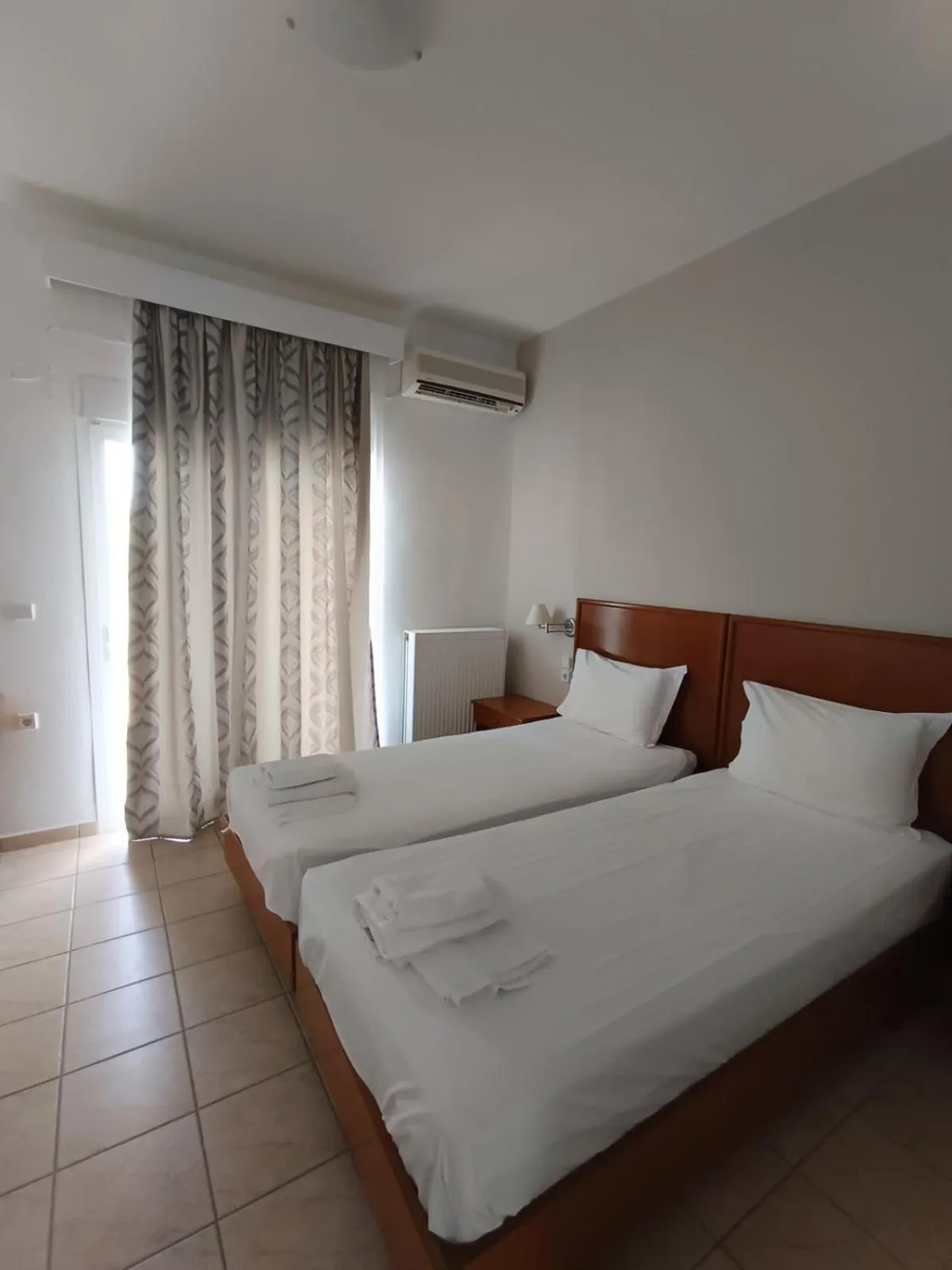 Bed in Stavros Beach Hotel