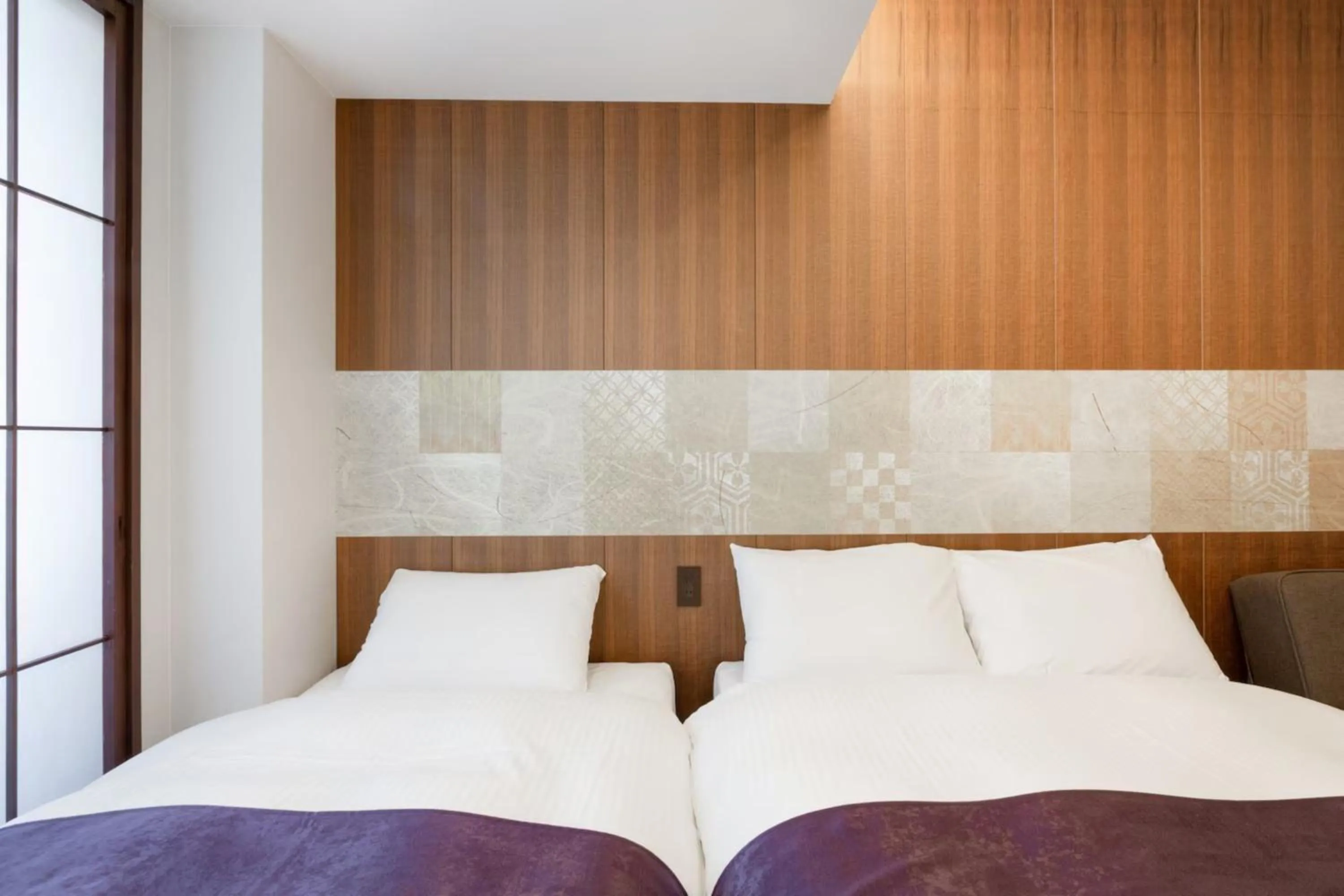 Bed in Irori Kyoto Station Higashi-Honganji