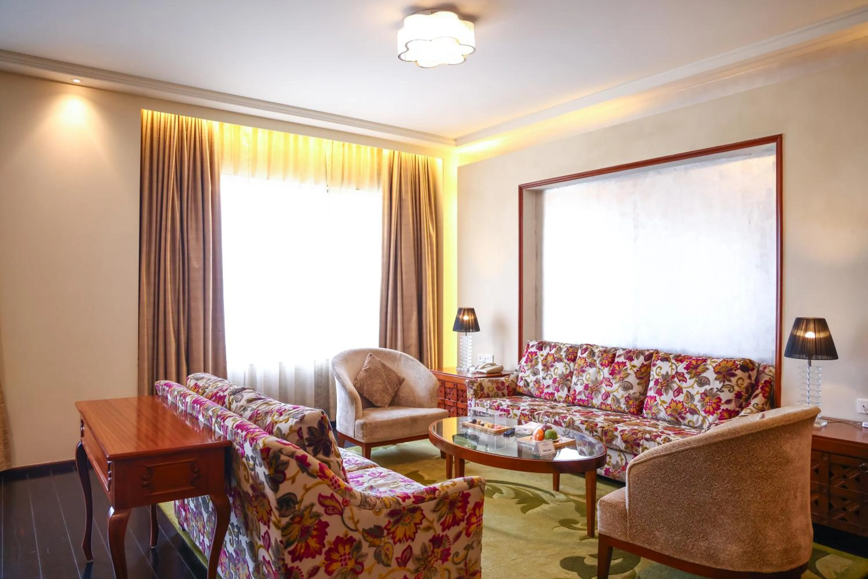 Seating area in Balaji Sarovar Premiere