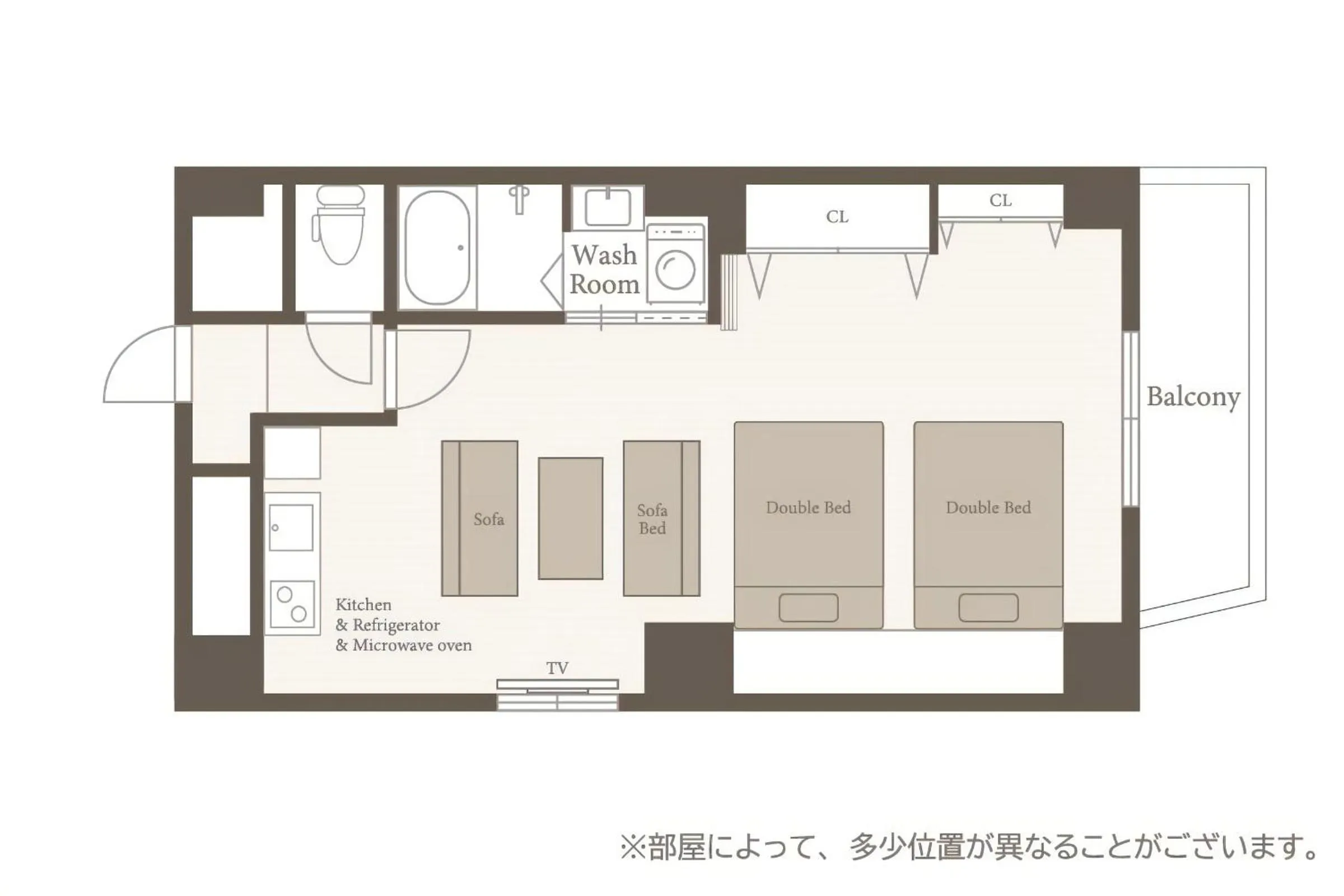 Floor plan in TAKUTO STAY SAKAISUJI-HOMMACHI