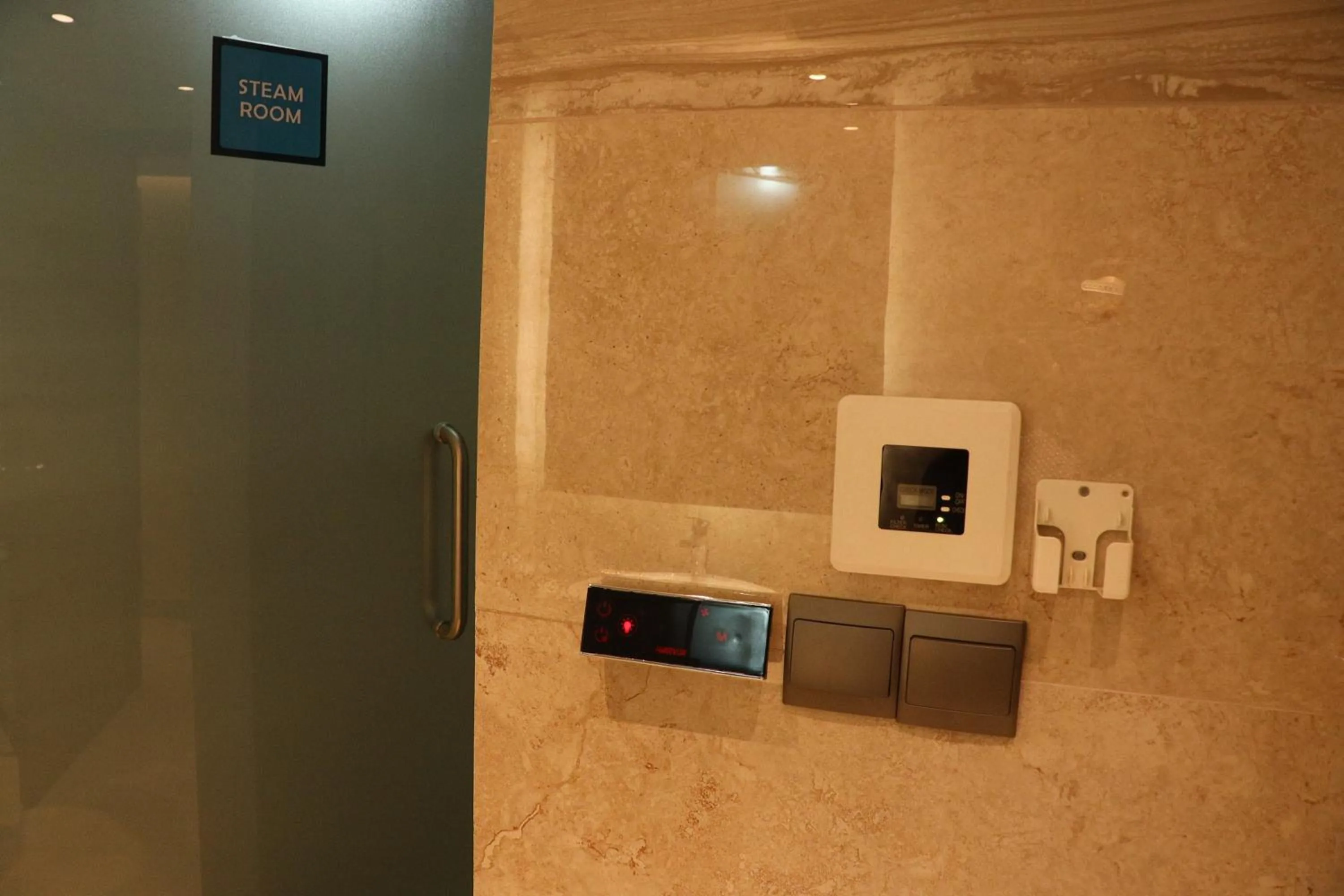 Steam room in HANSA- A Premium Residence