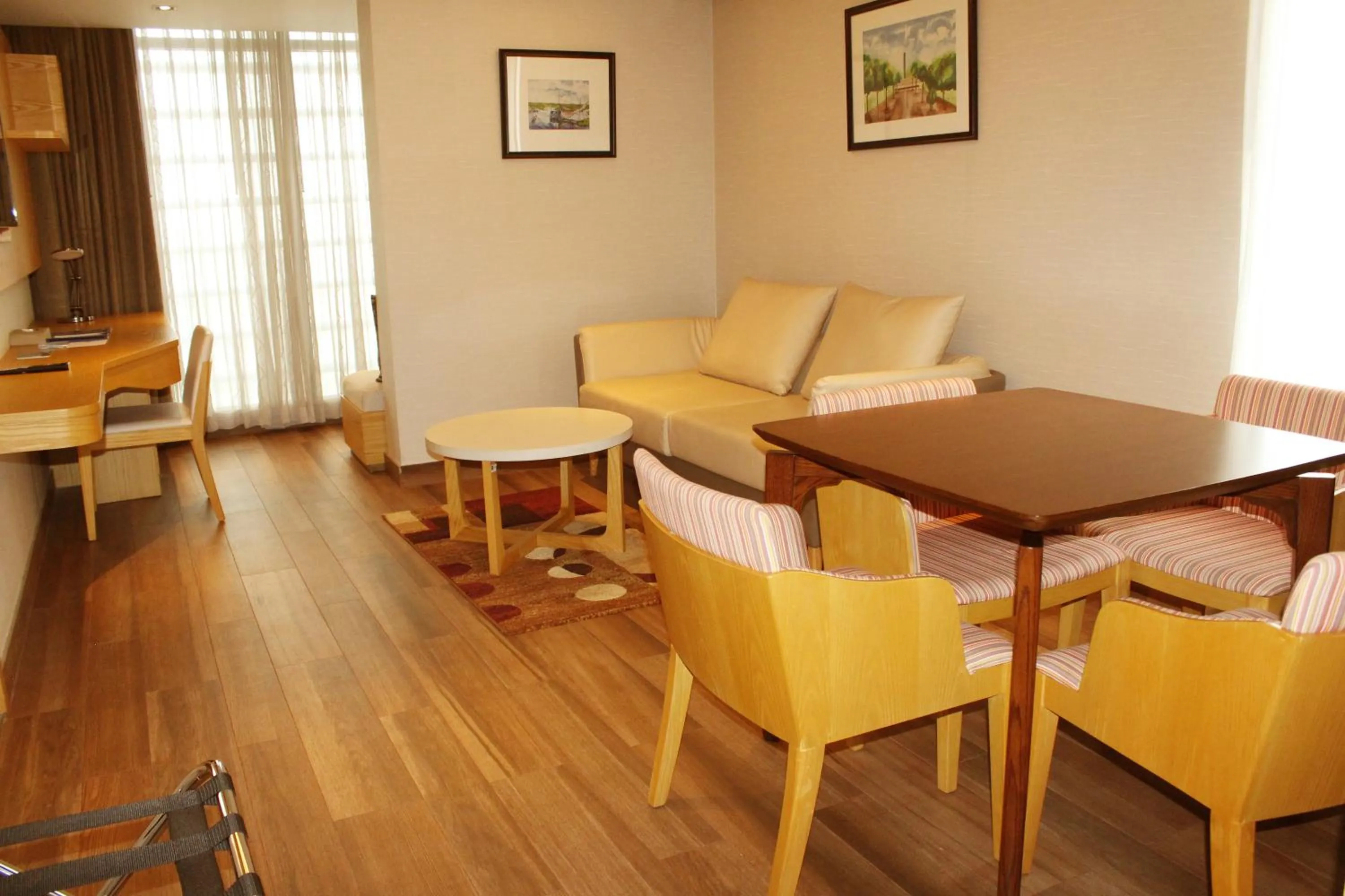 Seating area in HANSA- A Premium Residence