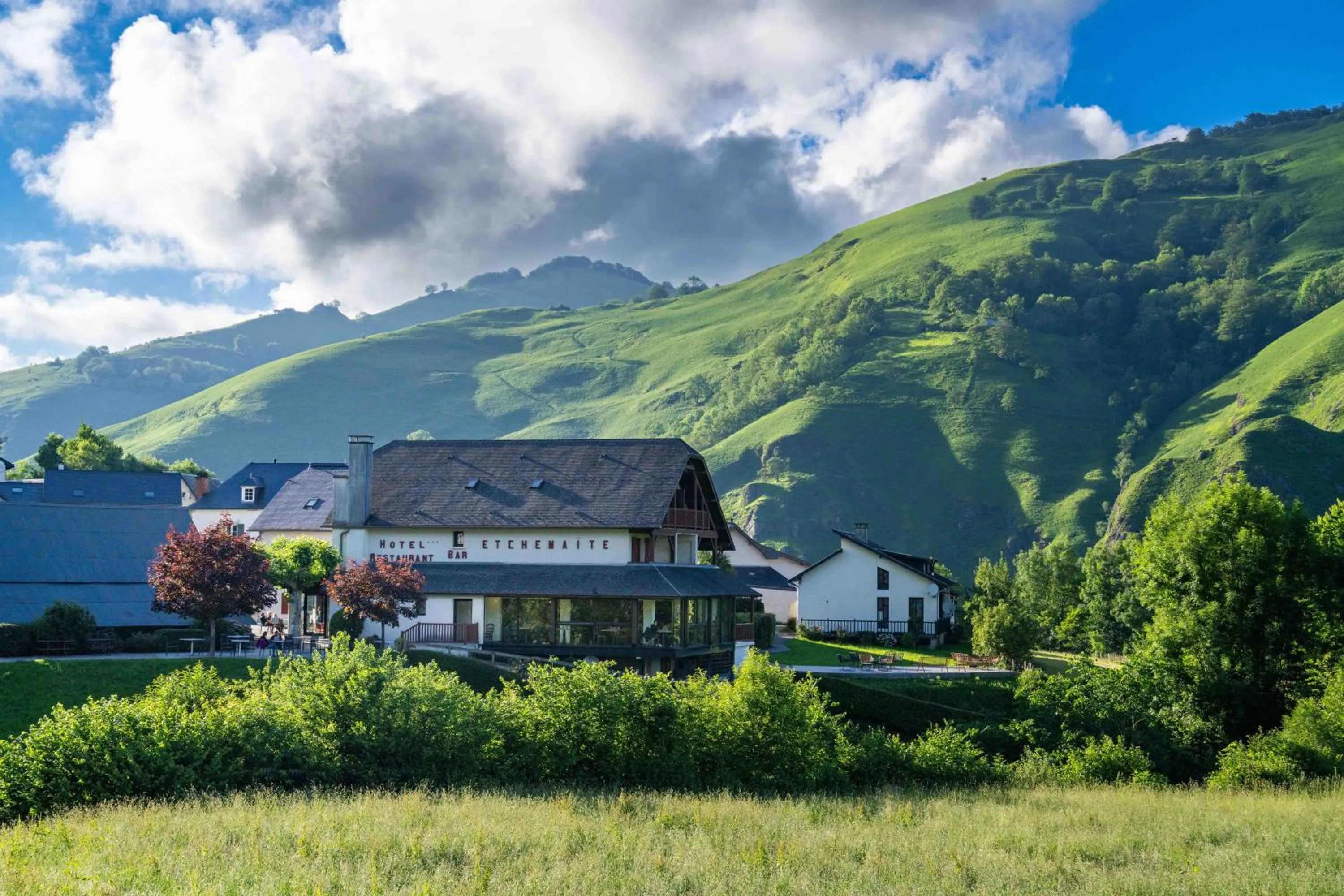 Mountain view in Logis Hôtel Etchemaïté