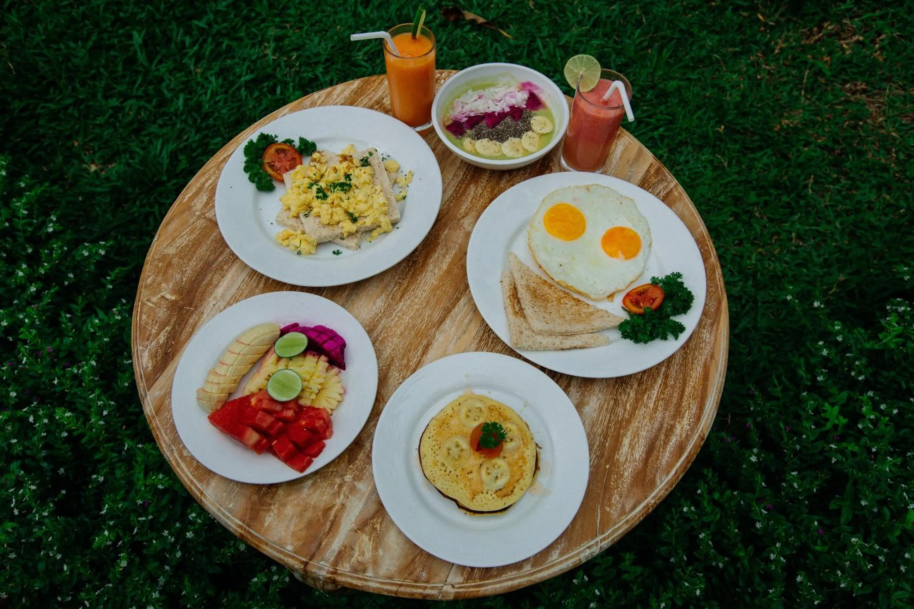American breakfast in Parthi Puri Ubud