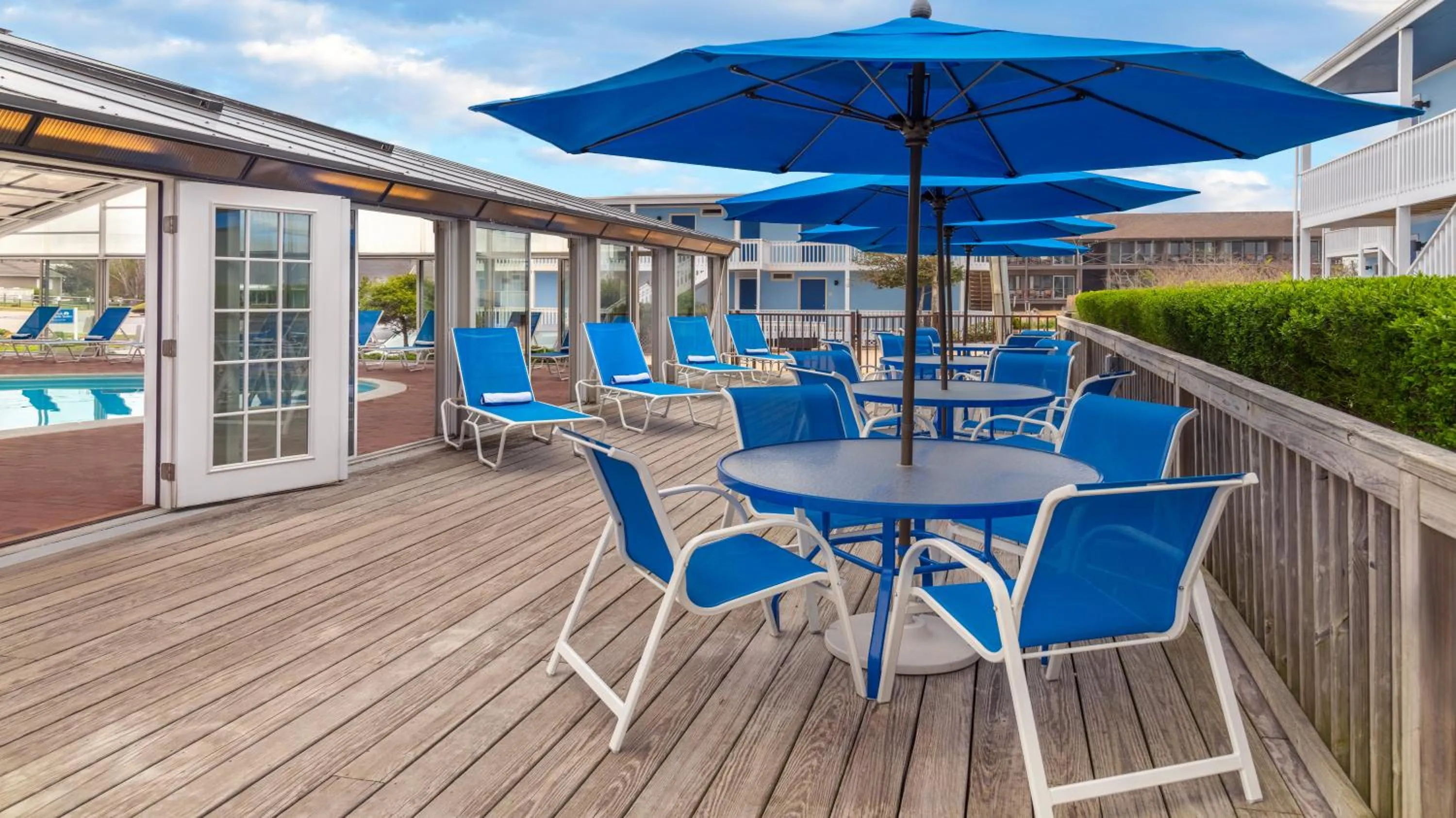 Balcony/Terrace in Montauk Blue Hotel