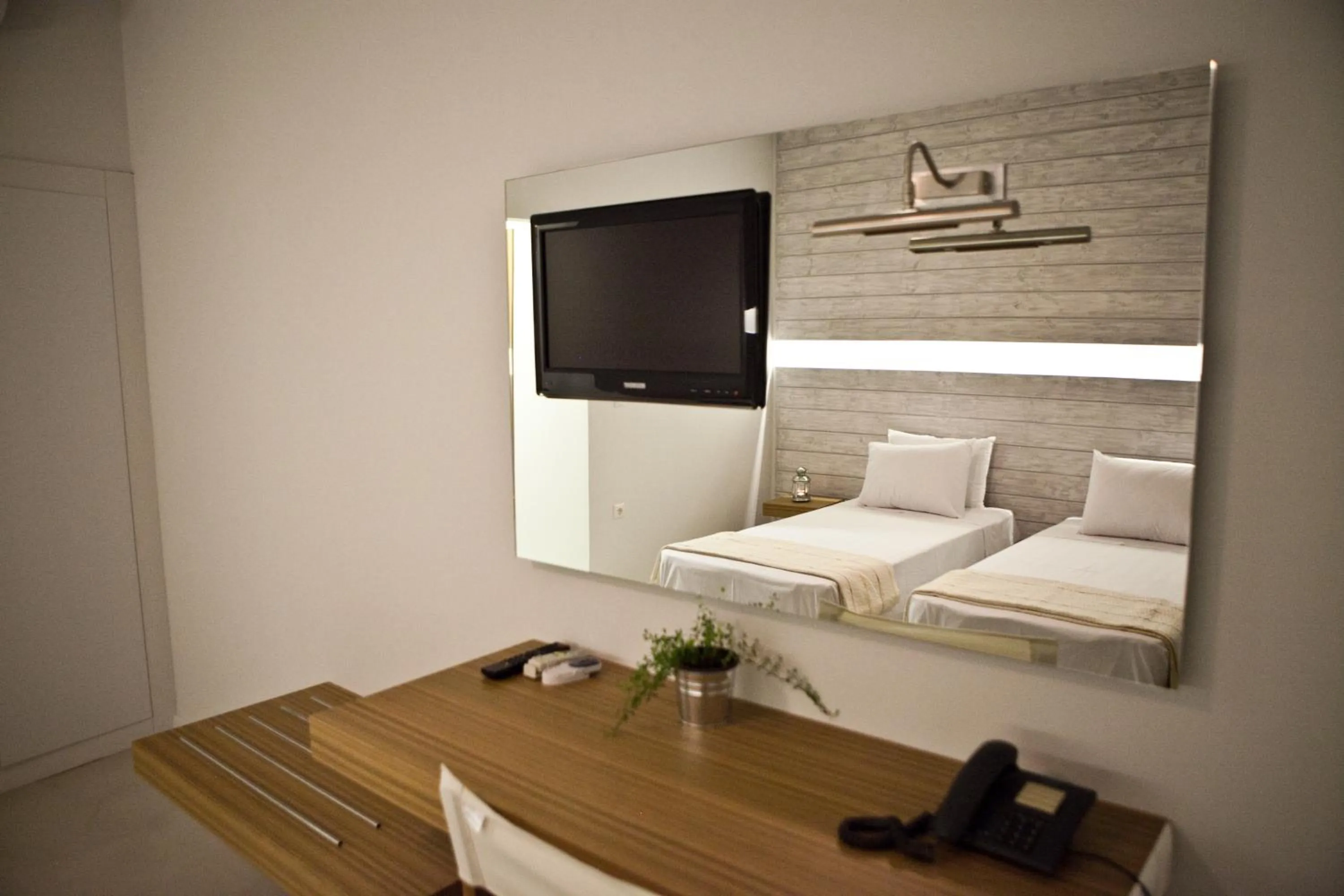 Bed in Xanthippi Hotel