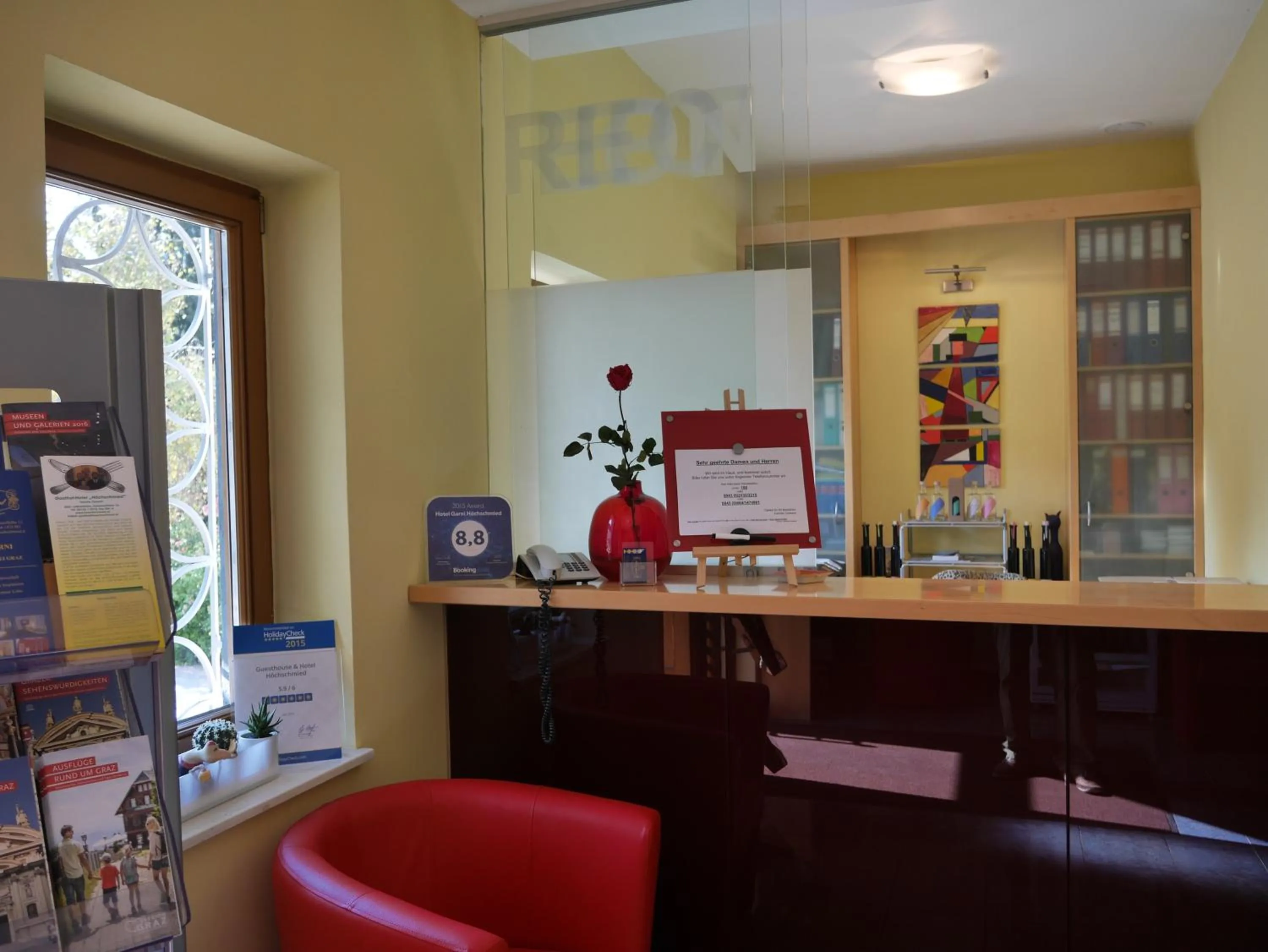 Lobby or reception in Hotel Garni Höchschmied