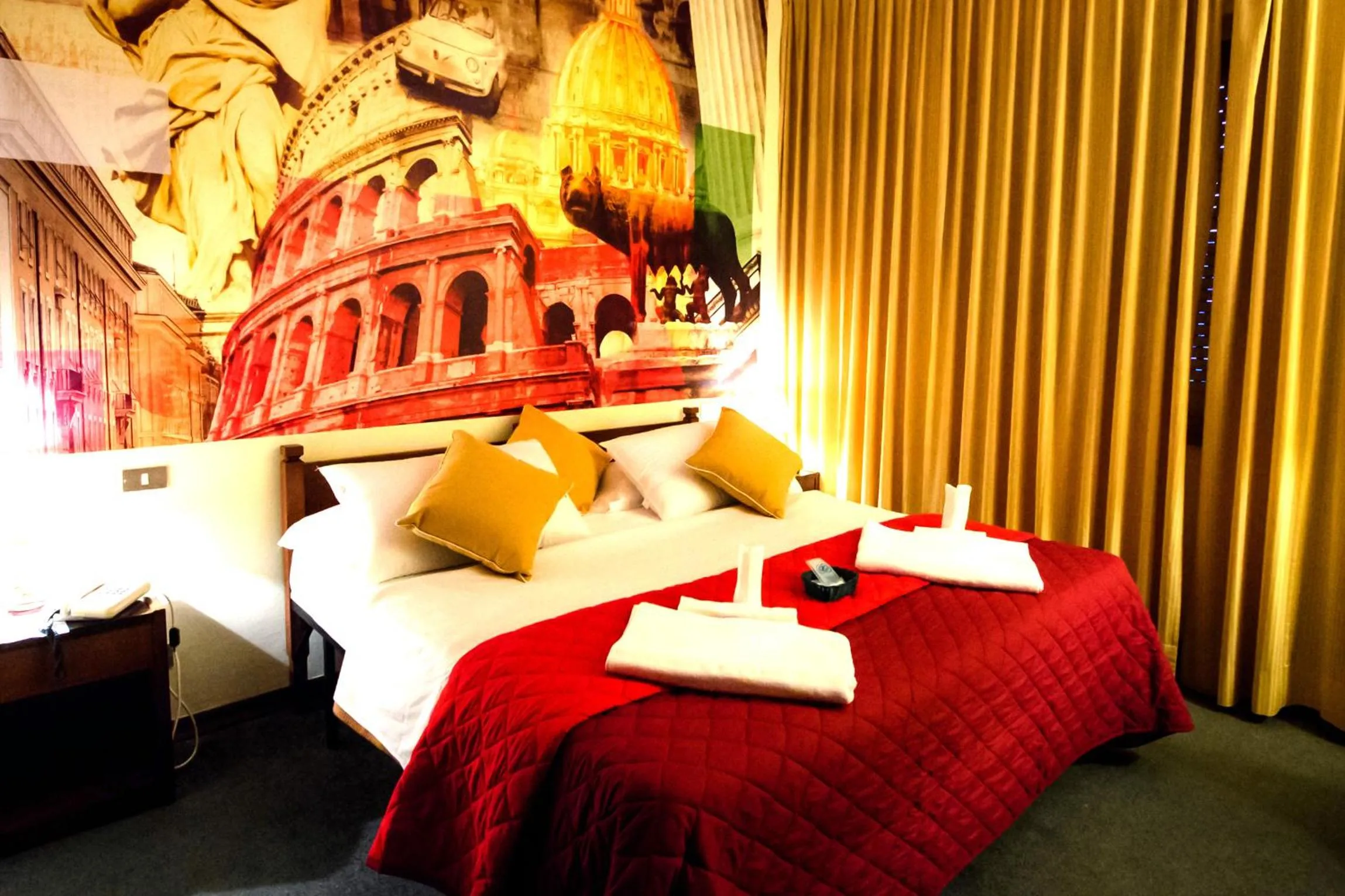 Bed in Hotel Palombella & Restaurant