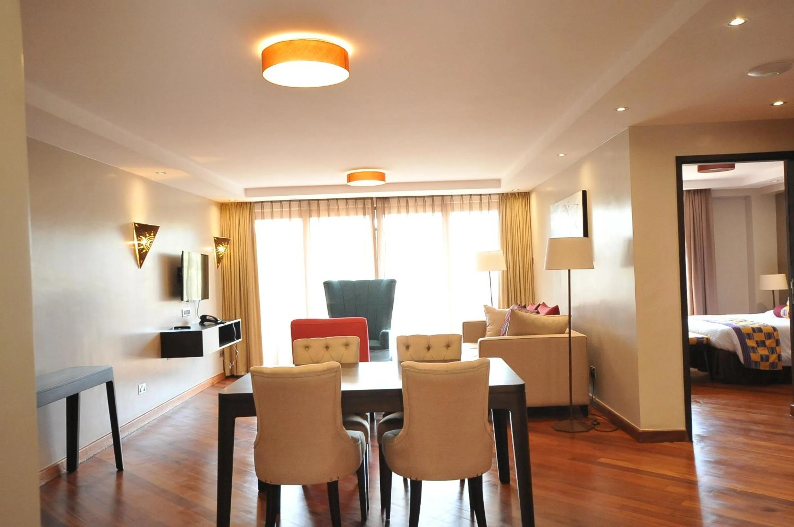 Living room, Bed in Longonot Place Serviced Apartment-Nairobi, City Centre CBD