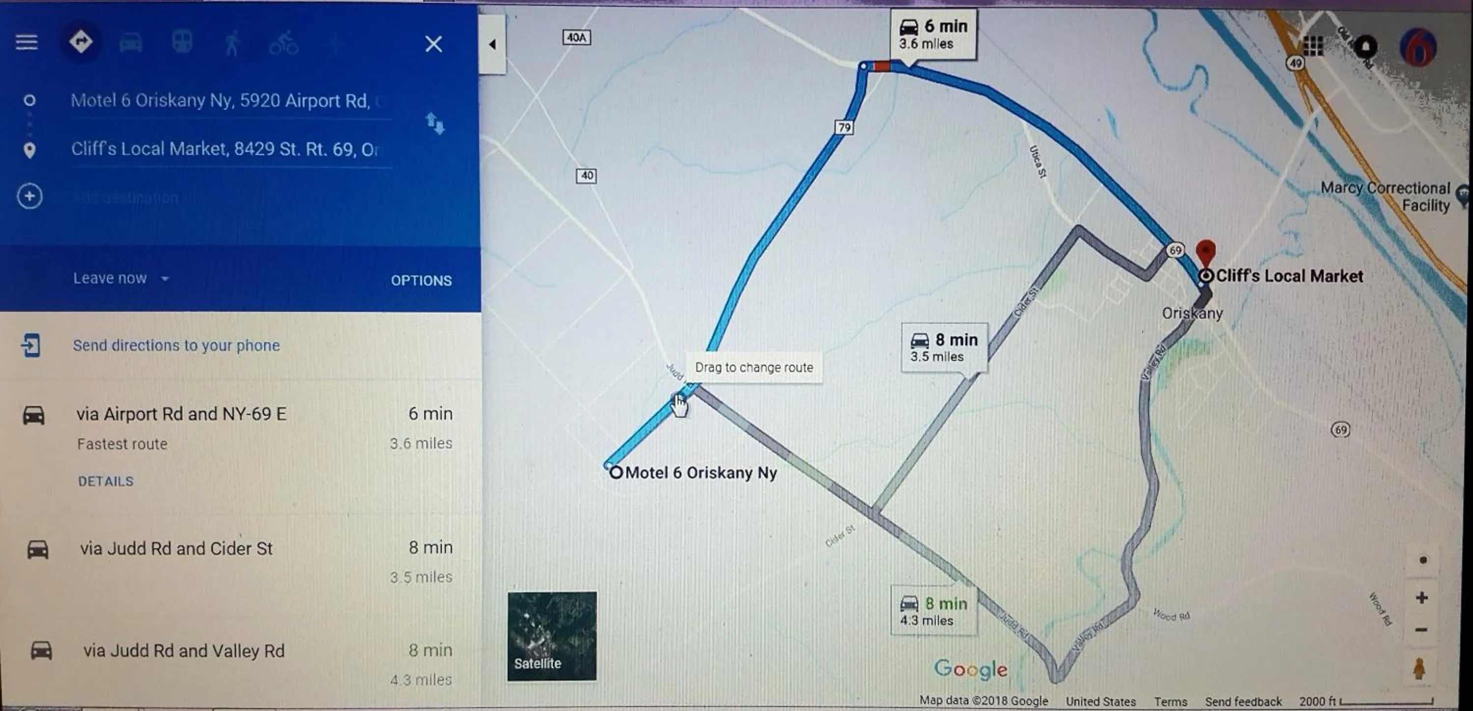 Other, Bird's-eye View in Motel 6-Oriskany, NY