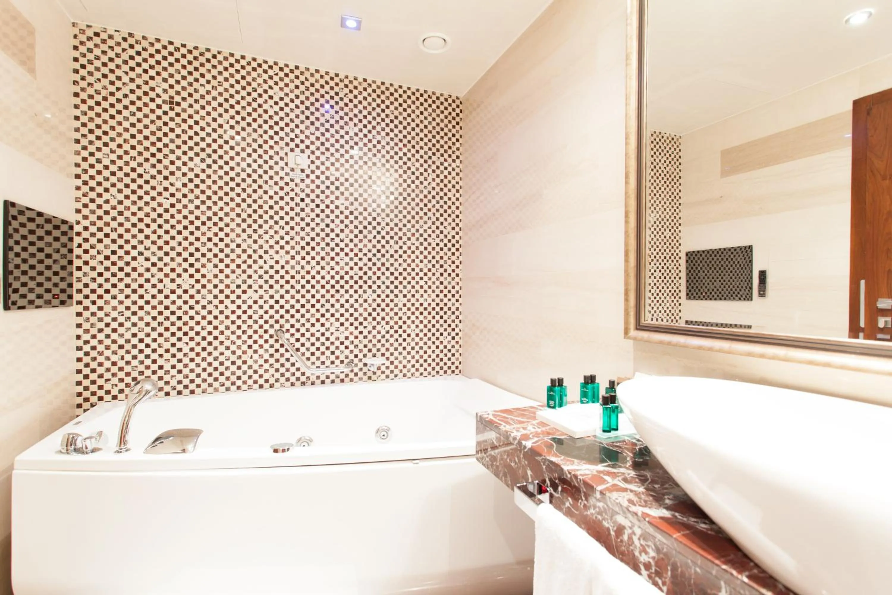 Bathroom in Metropolis Hotel