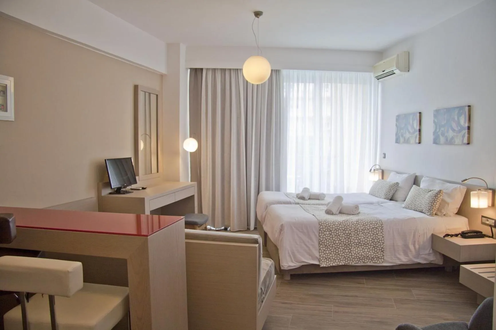 Bed in Hotel Christina