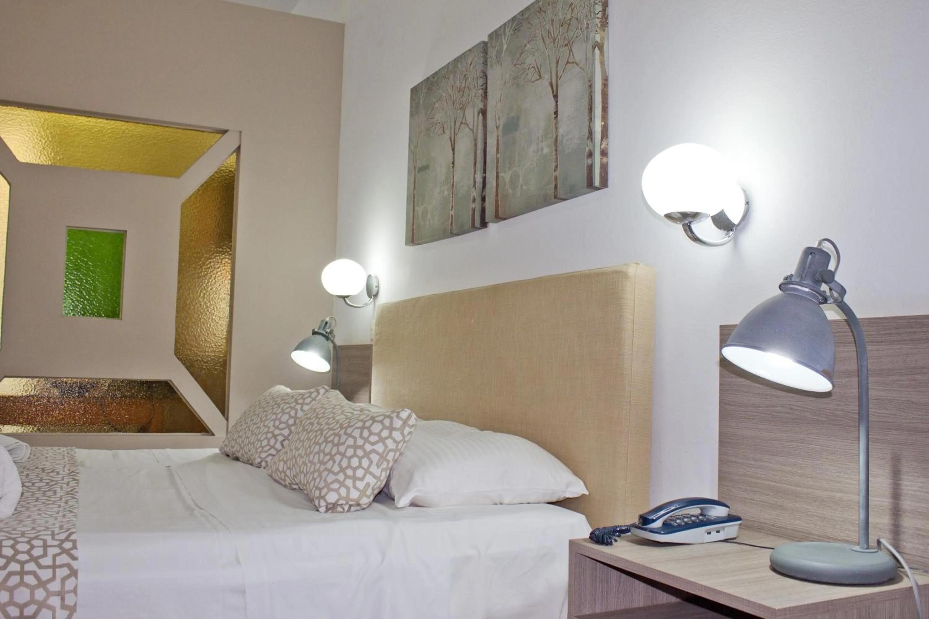 Bed in Hotel Christina