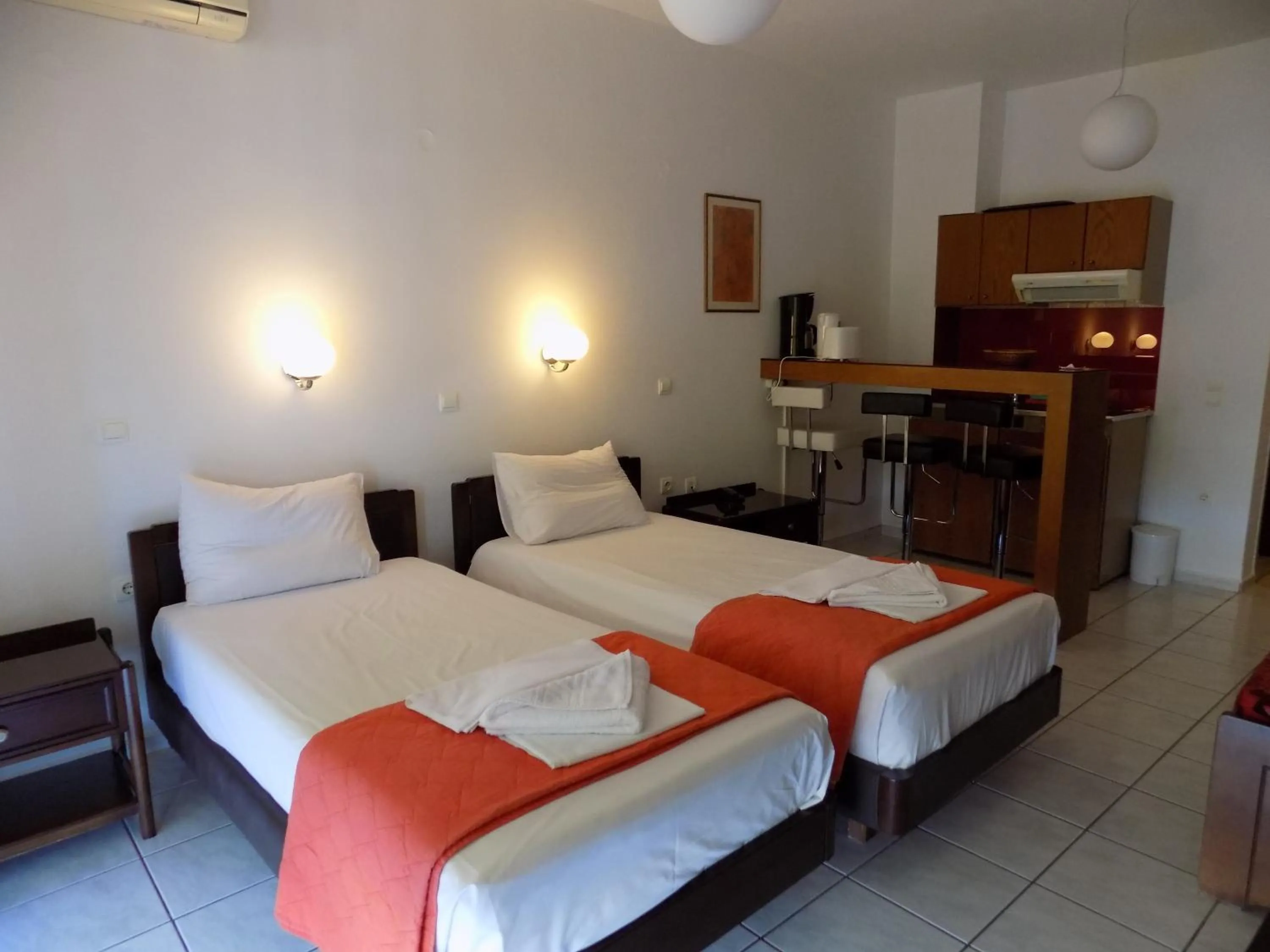 Bed in Hotel Christina