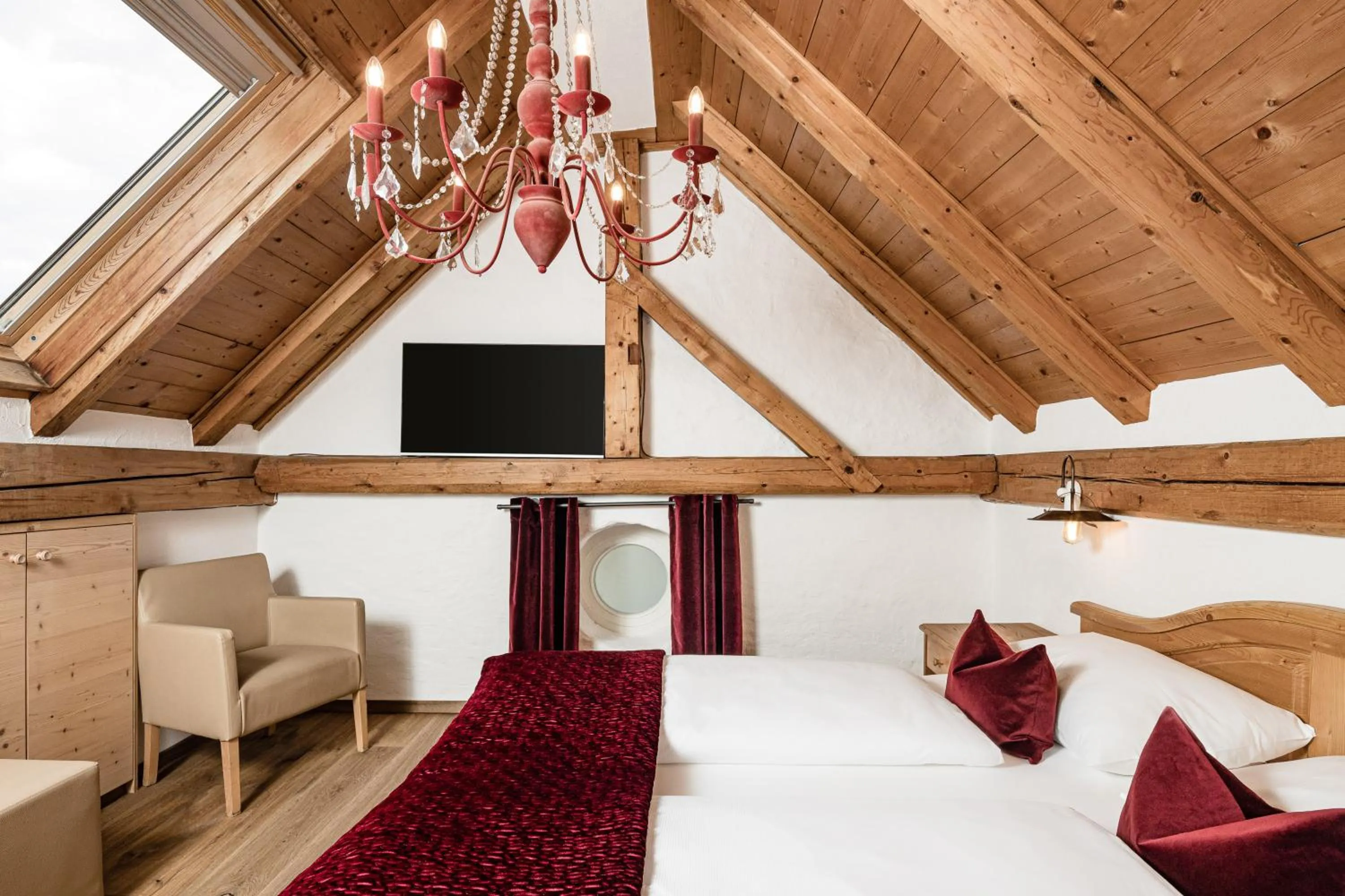 Bed in Grand Hotel Wolkenstein