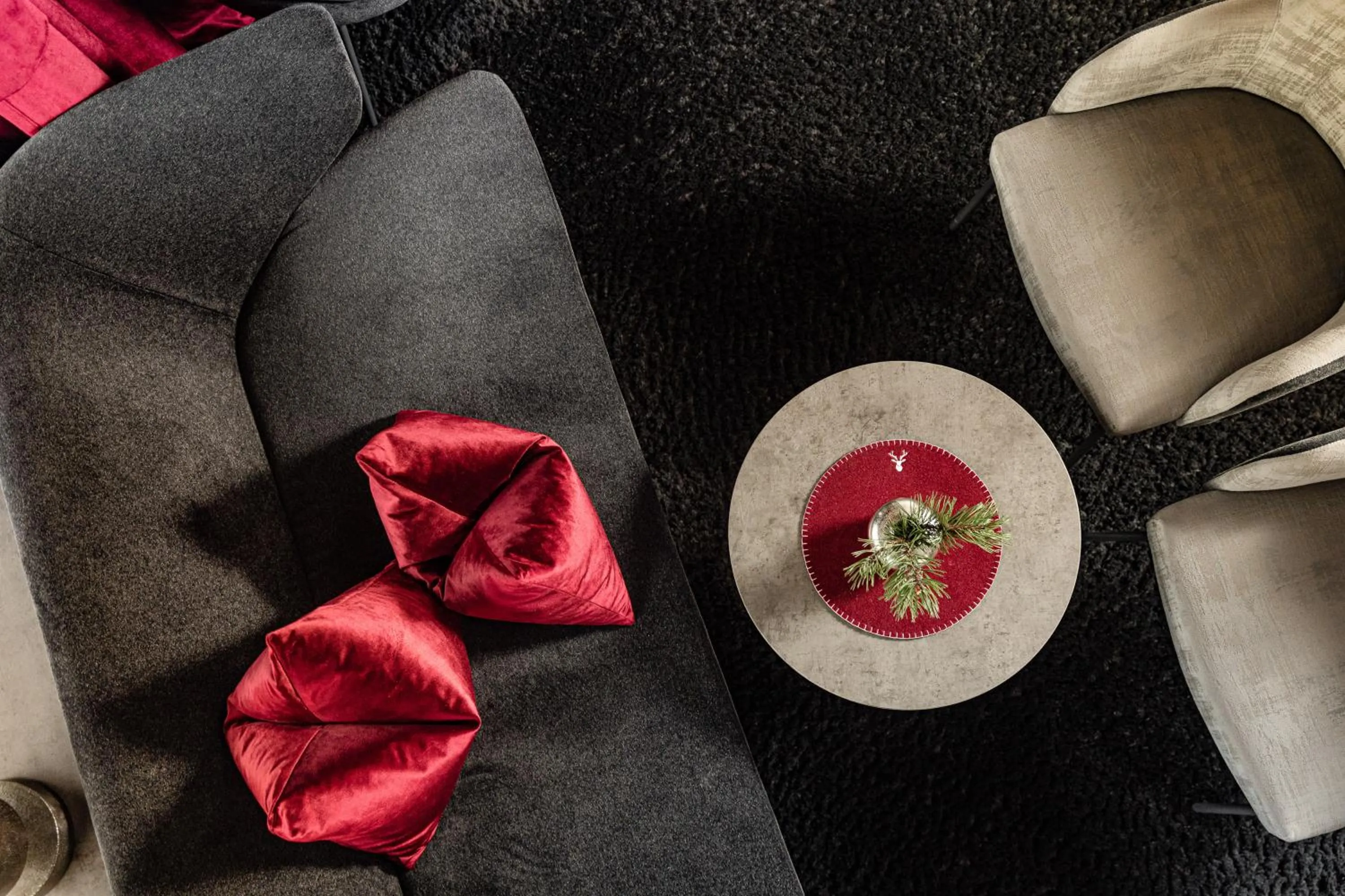 Living room in Grand Hotel Wolkenstein