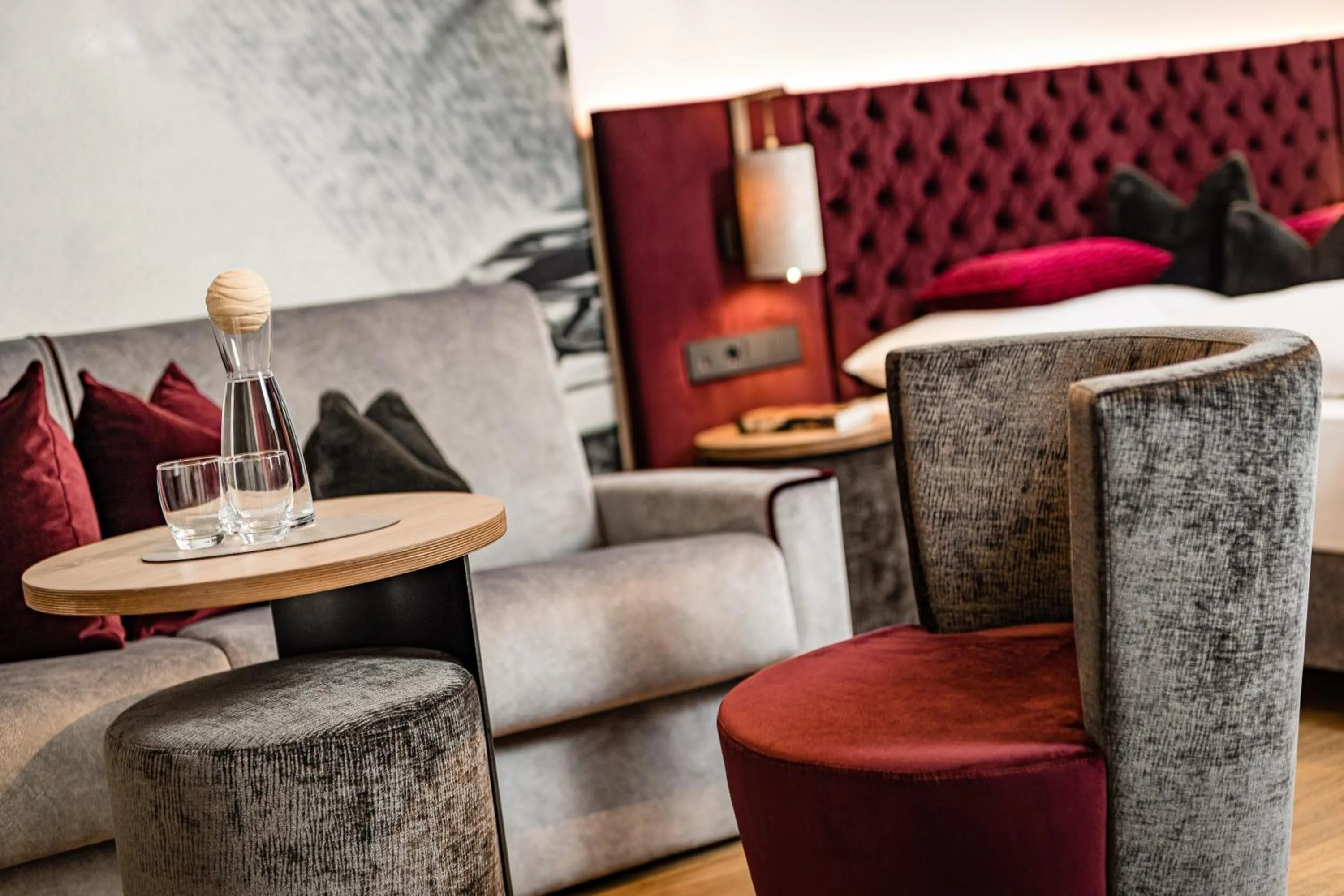 Bedroom in Grand Hotel Wolkenstein