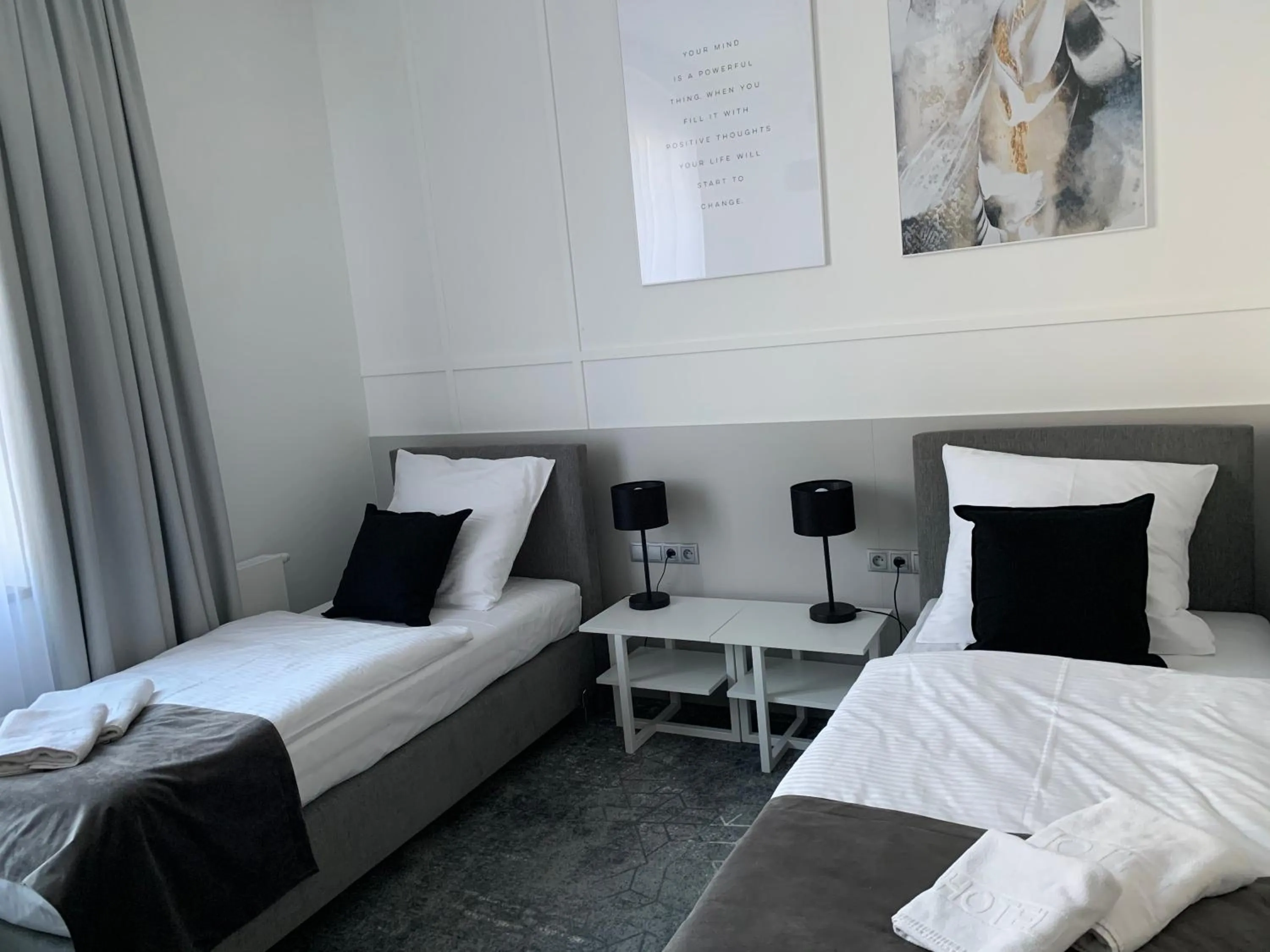 Bed in Hotel Coliber