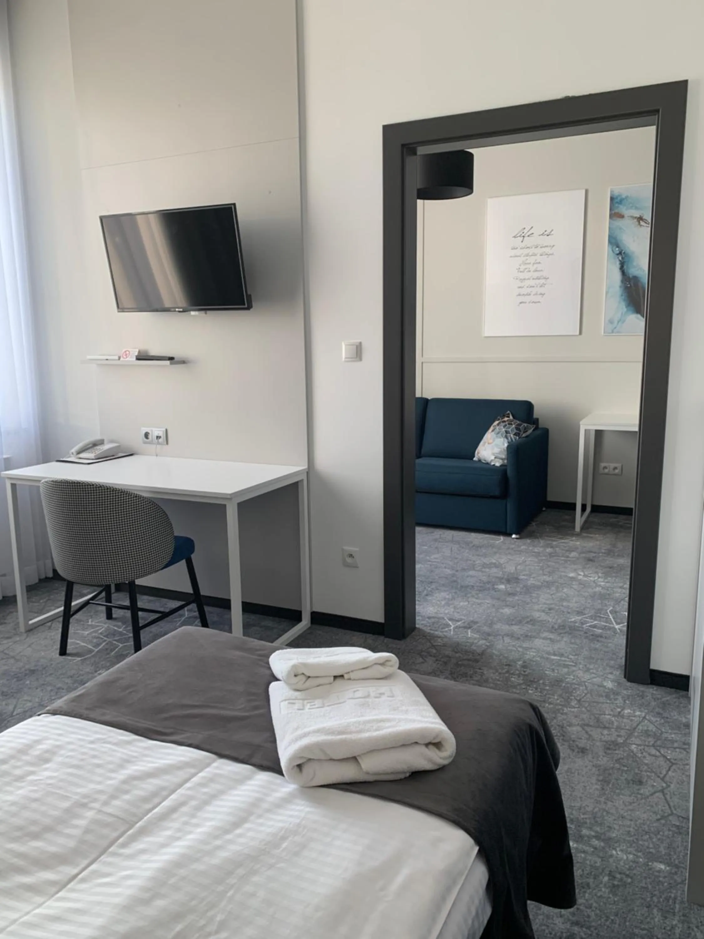 Bed in Hotel Coliber