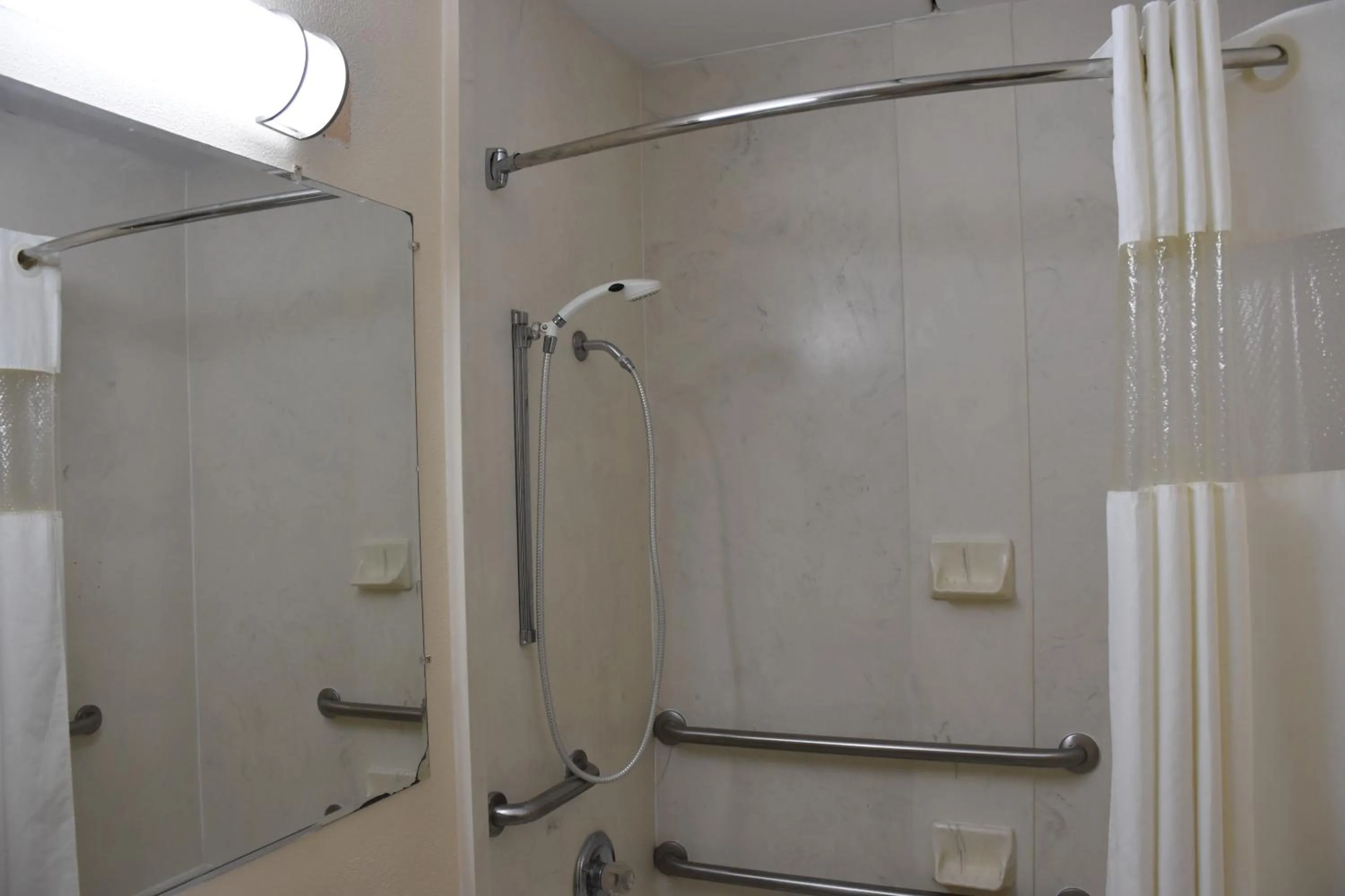 Bathroom in Super 8 by Wyndham Tifton