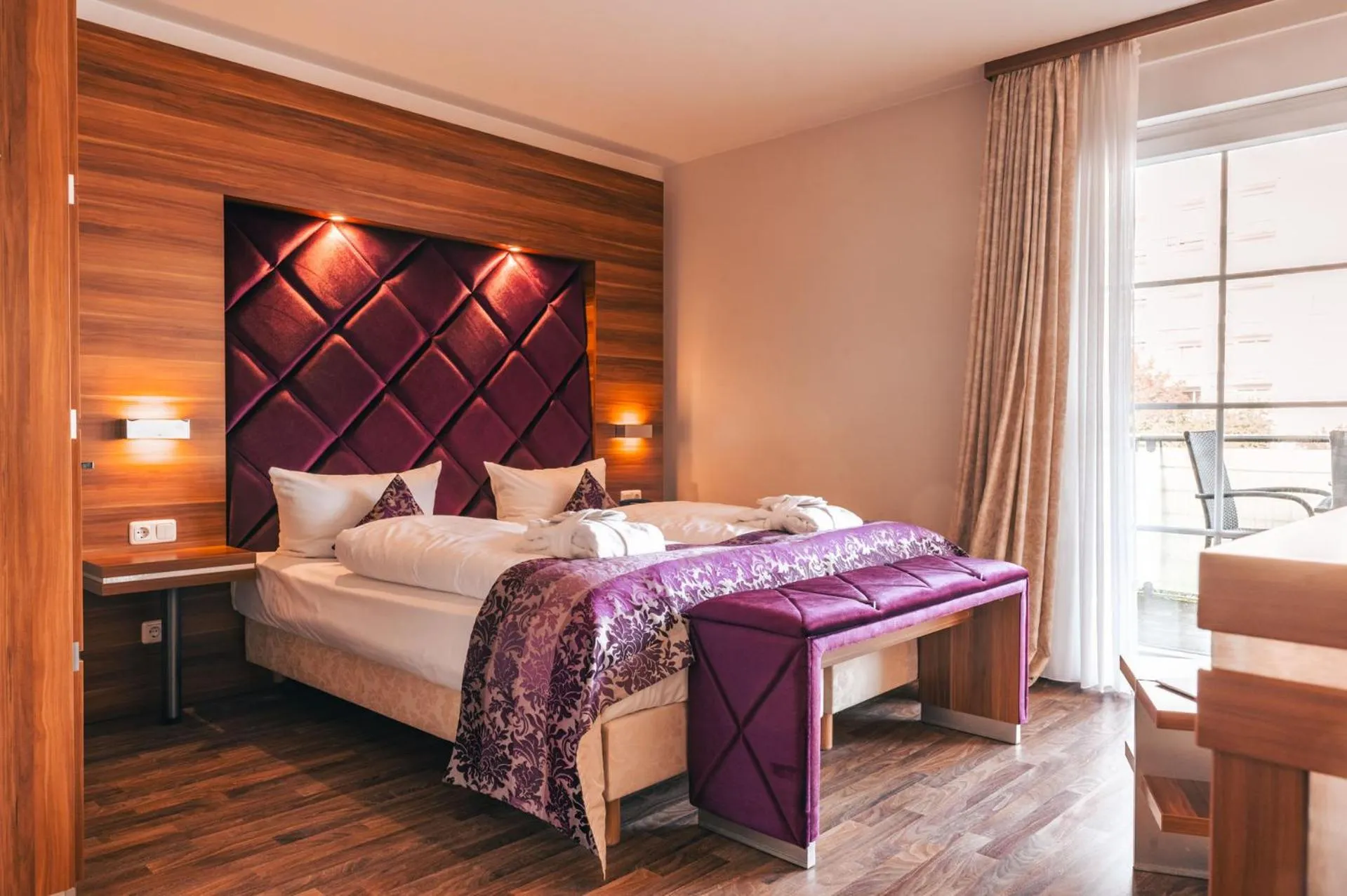 Photo of the whole room, Bed in Arkona Strandresidenzen