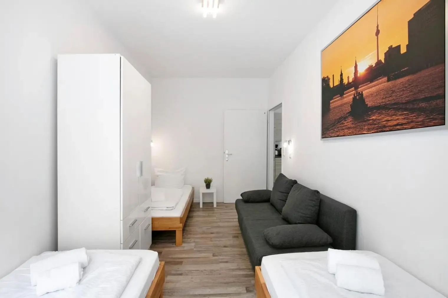 Bedroom, Bed in Apartments Tempelhof