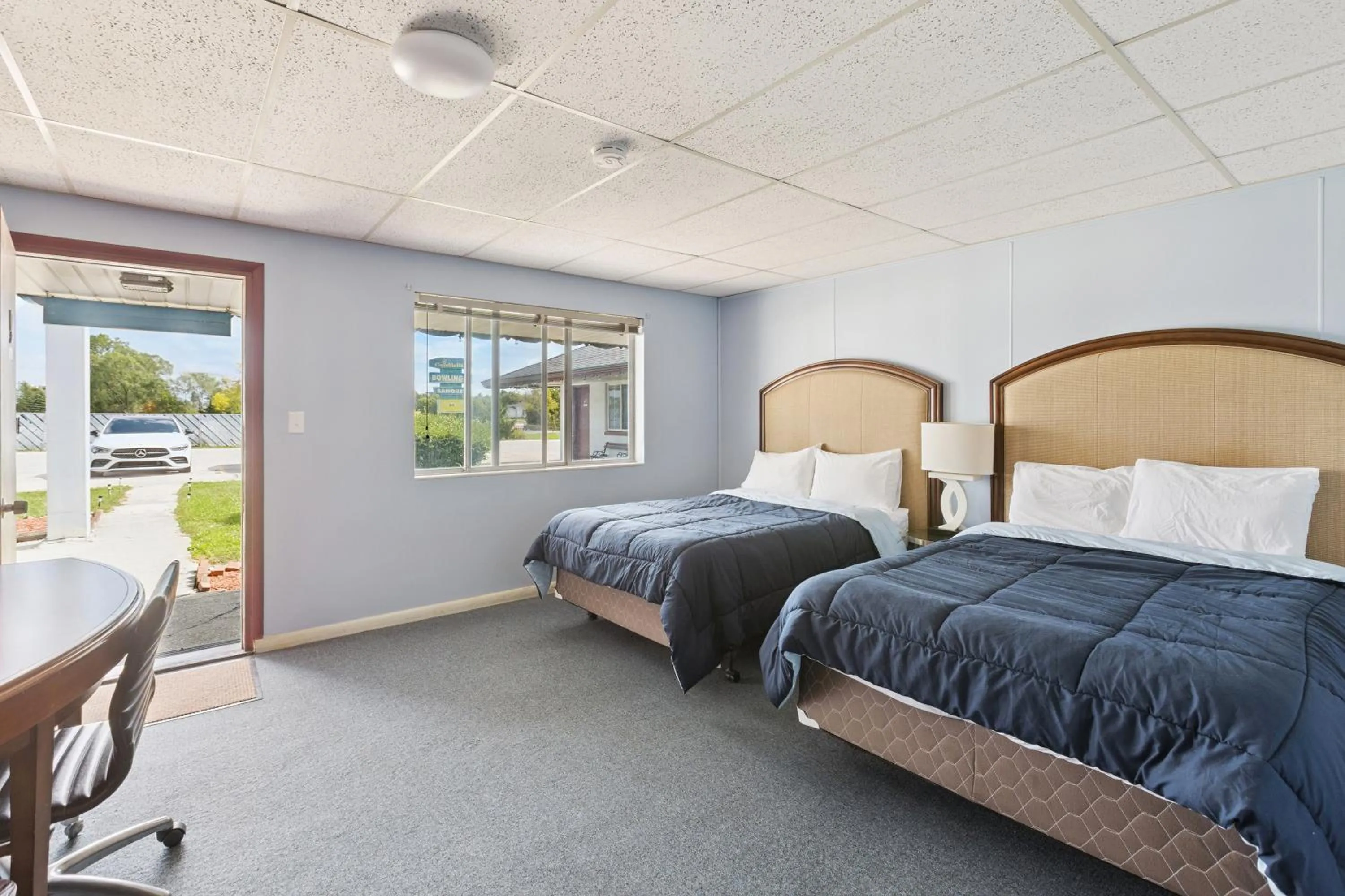 Bedroom, Bed in Heidelberg Motel by Capital O Bridgeport Frankenmuth I 75