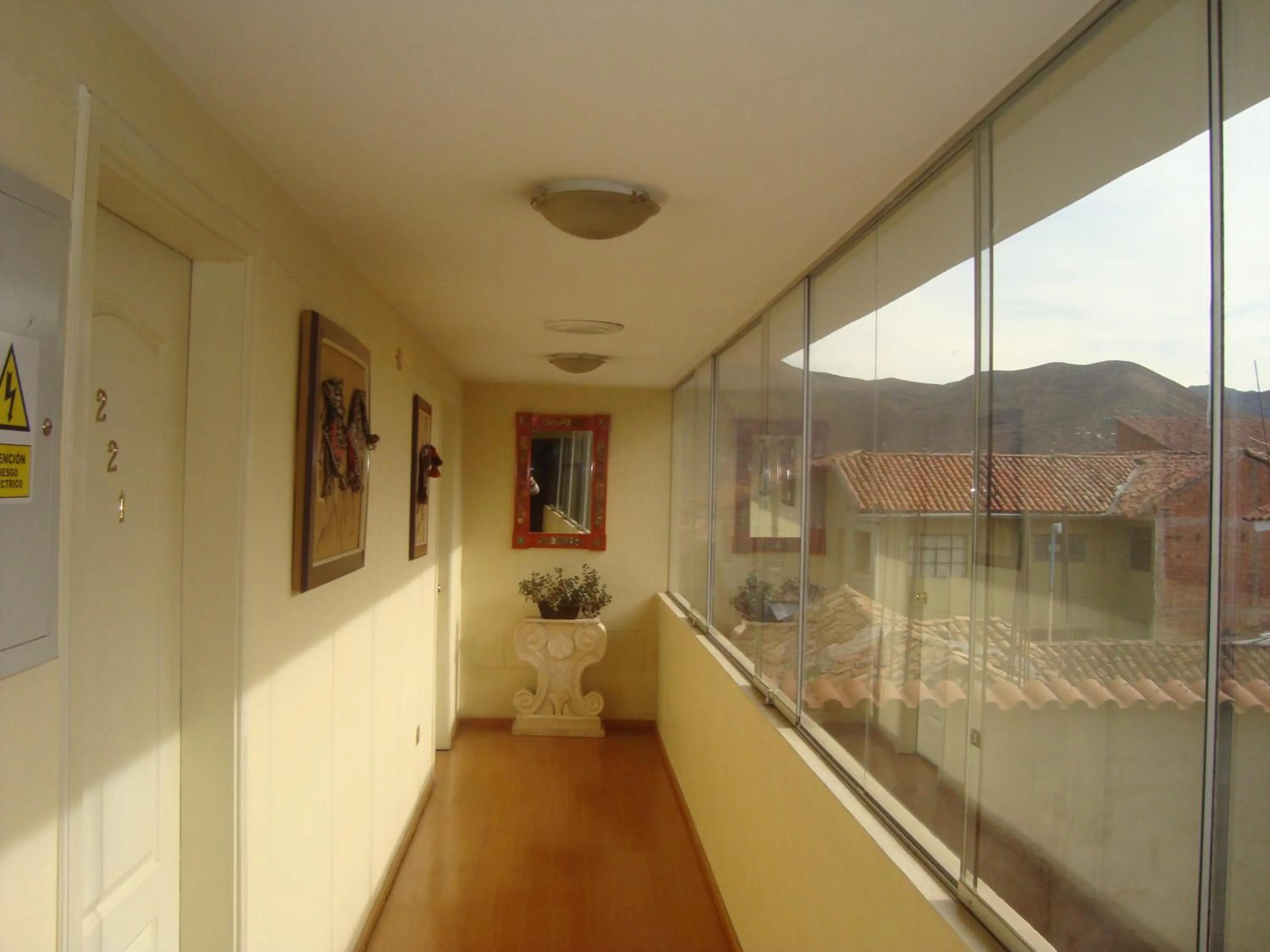 Decorative detail in Taypikala Hotel Cusco