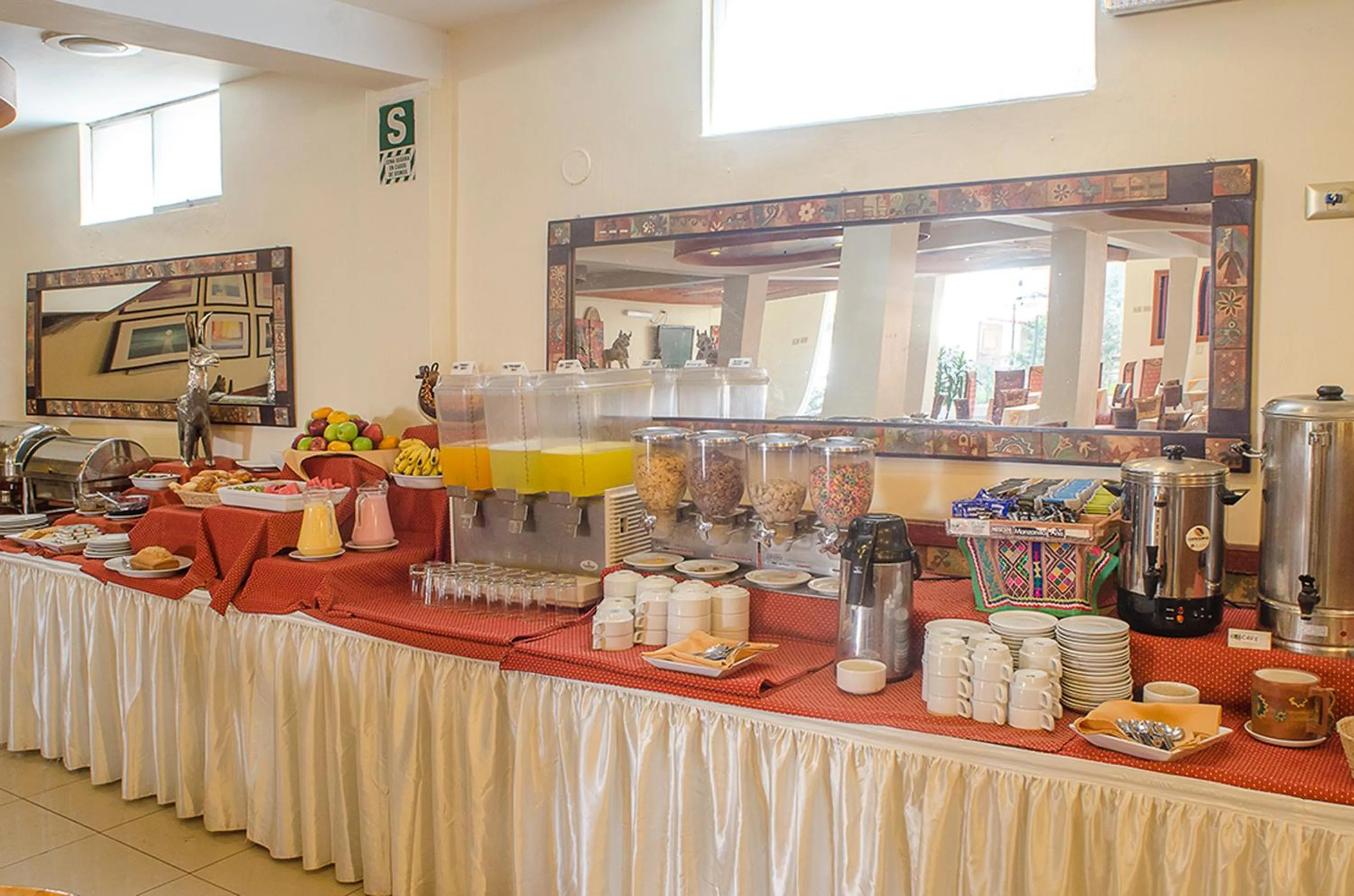 Buffet breakfast in Taypikala Hotel Cusco