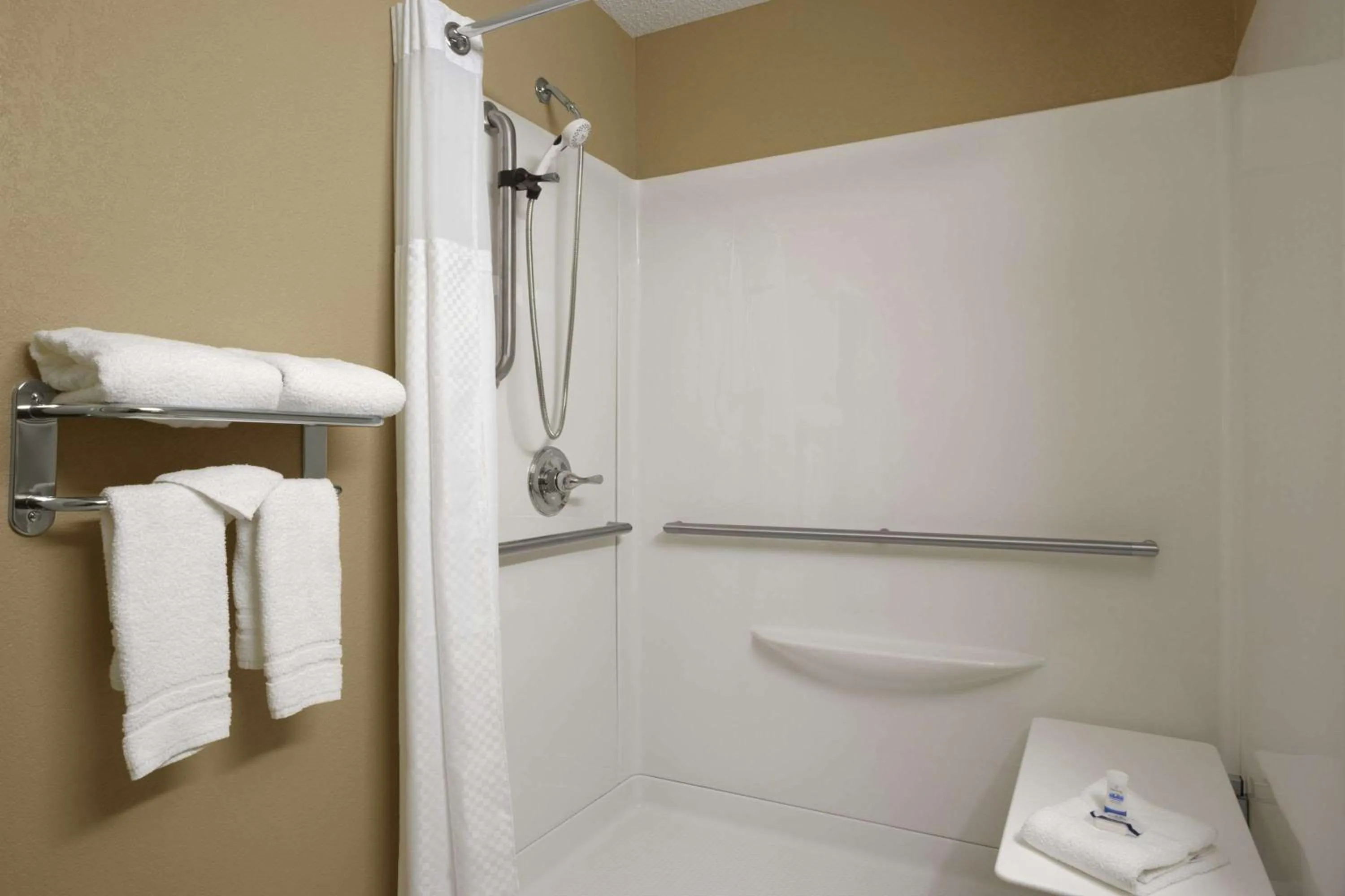 Bathroom in Microtel Inn & Suites By Wyndham Mineral Wells/Parkersburg