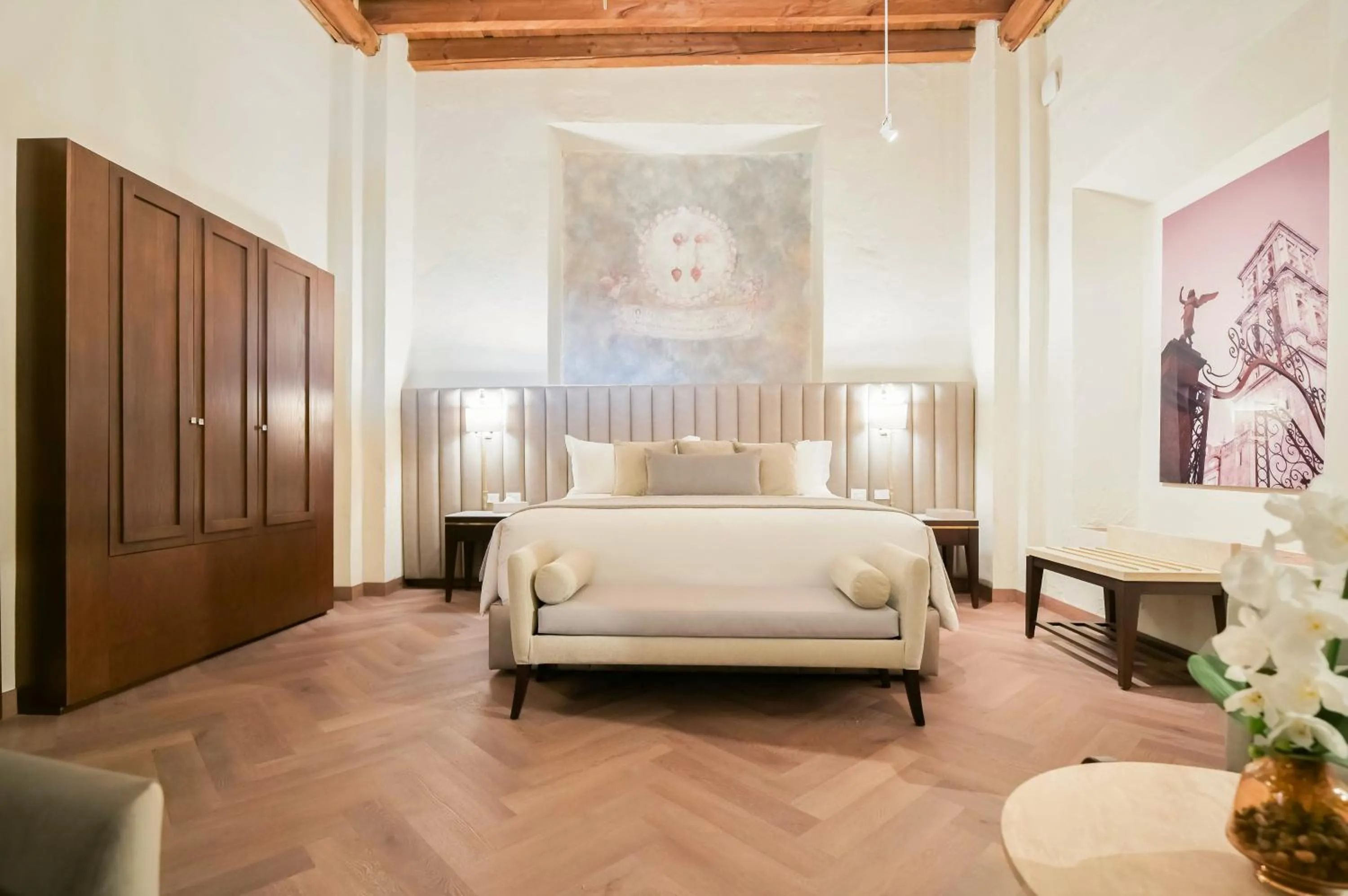 Bed in Quinta Real Puebla