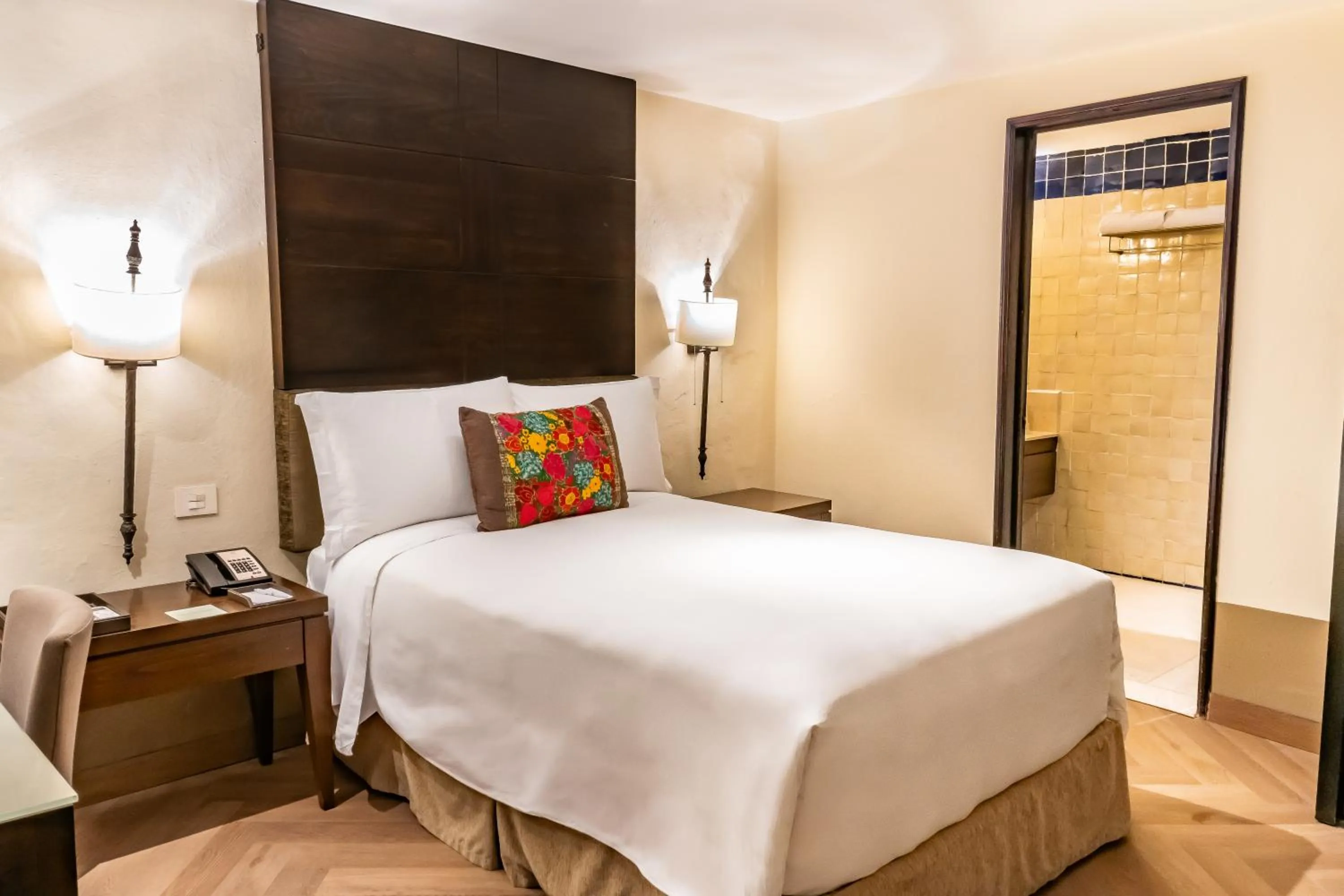 Bed in Quinta Real Puebla