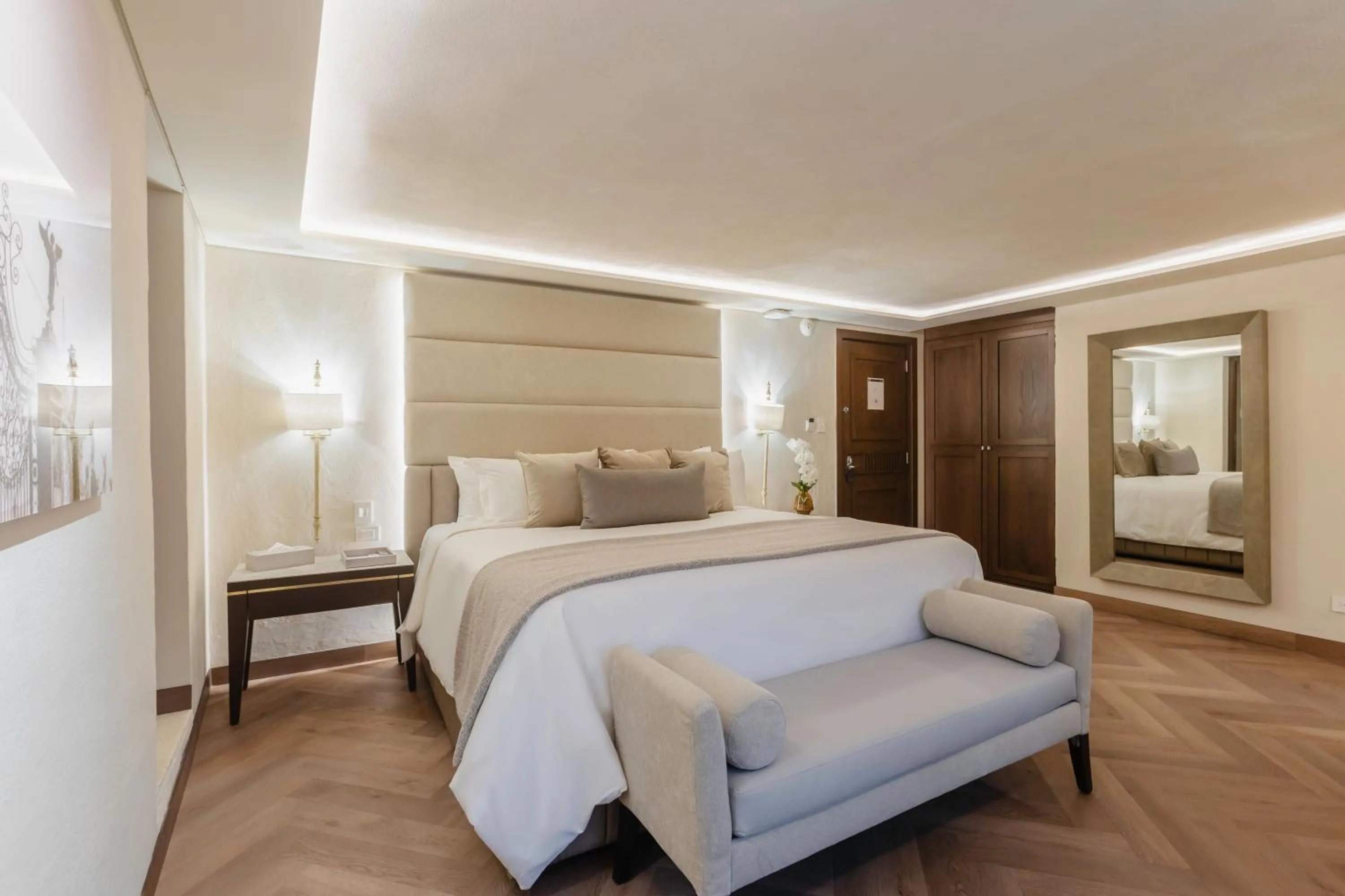 Bed in Quinta Real Puebla