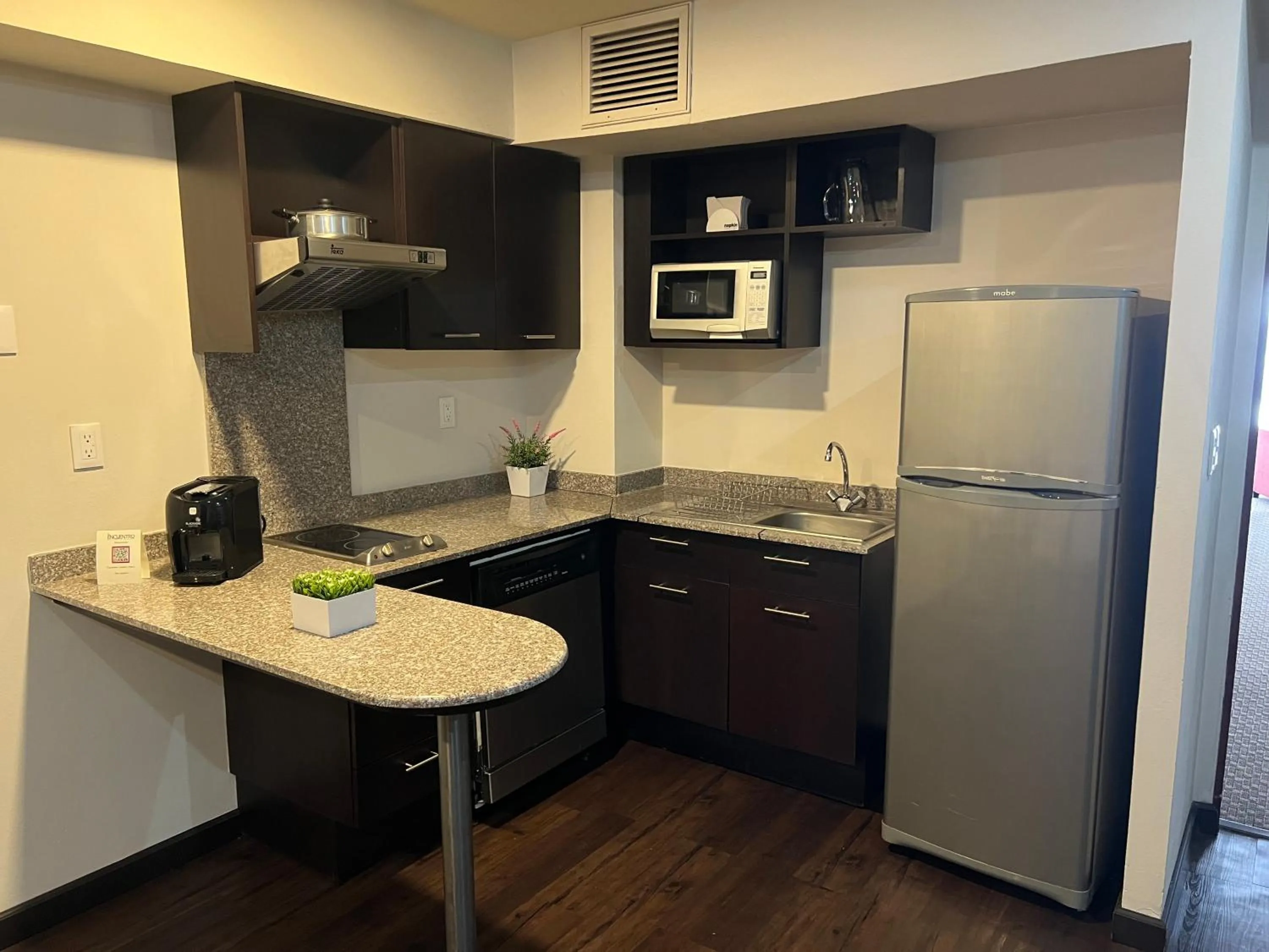Kitchen or kitchenette in St Isidro Suites Corporate Housing SPA & Wellness Center