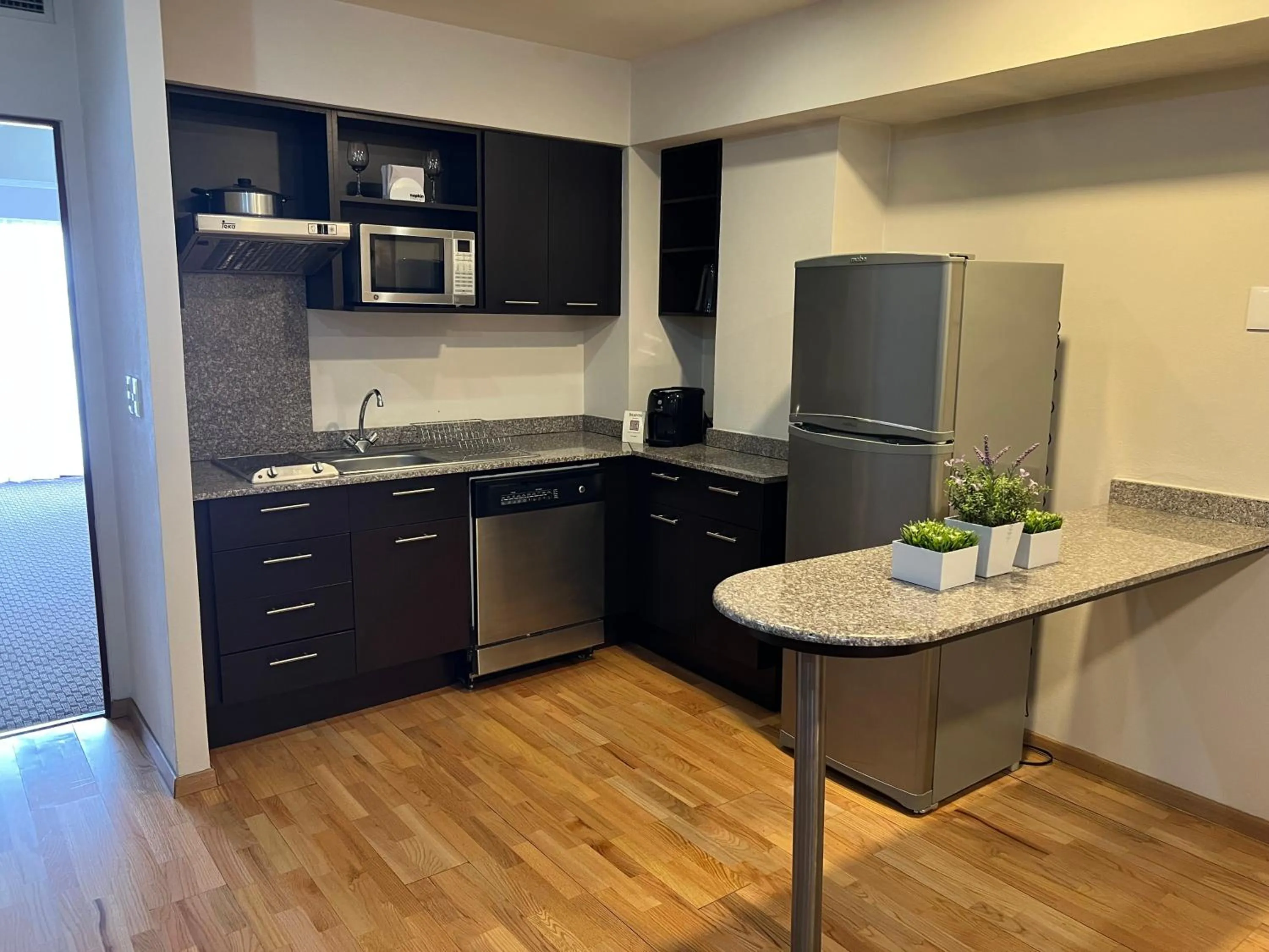 Kitchen or kitchenette in St Isidro Suites Corporate Housing SPA & Wellness Center