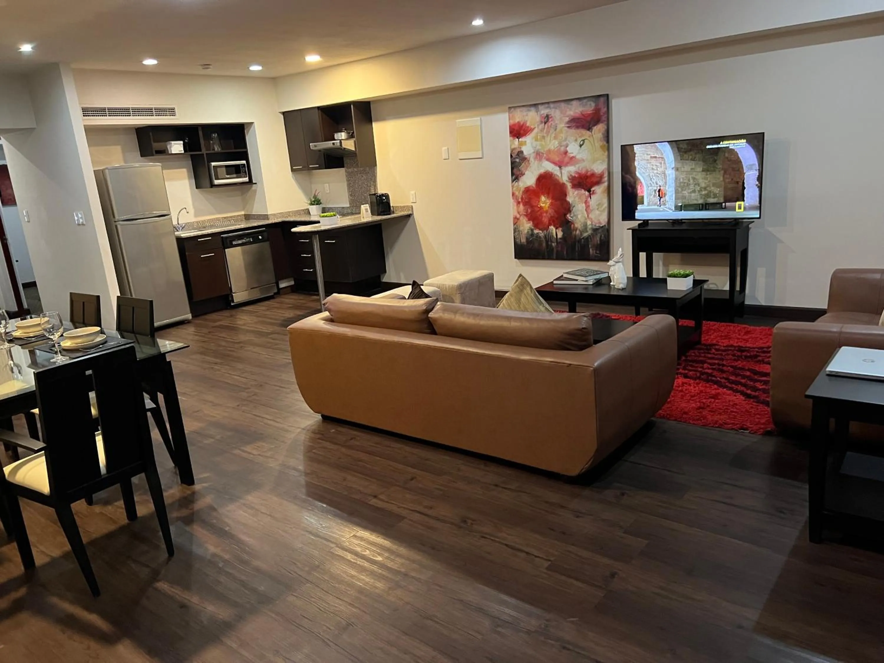 Kitchen or kitchenette in St Isidro Suites Corporate Housing SPA & Wellness Center