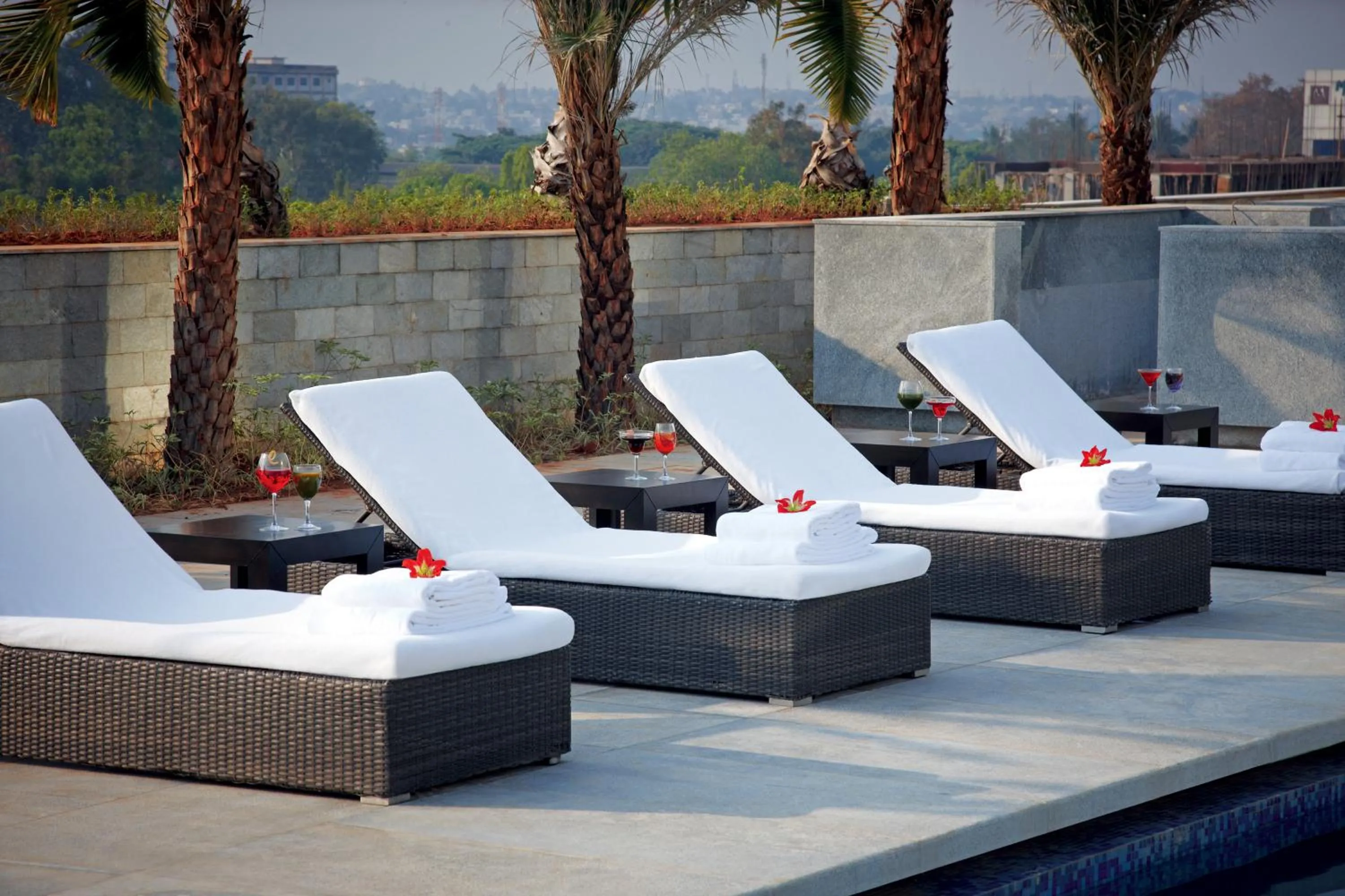 Swimming pool in Taj Yeshwantpur Bengaluru