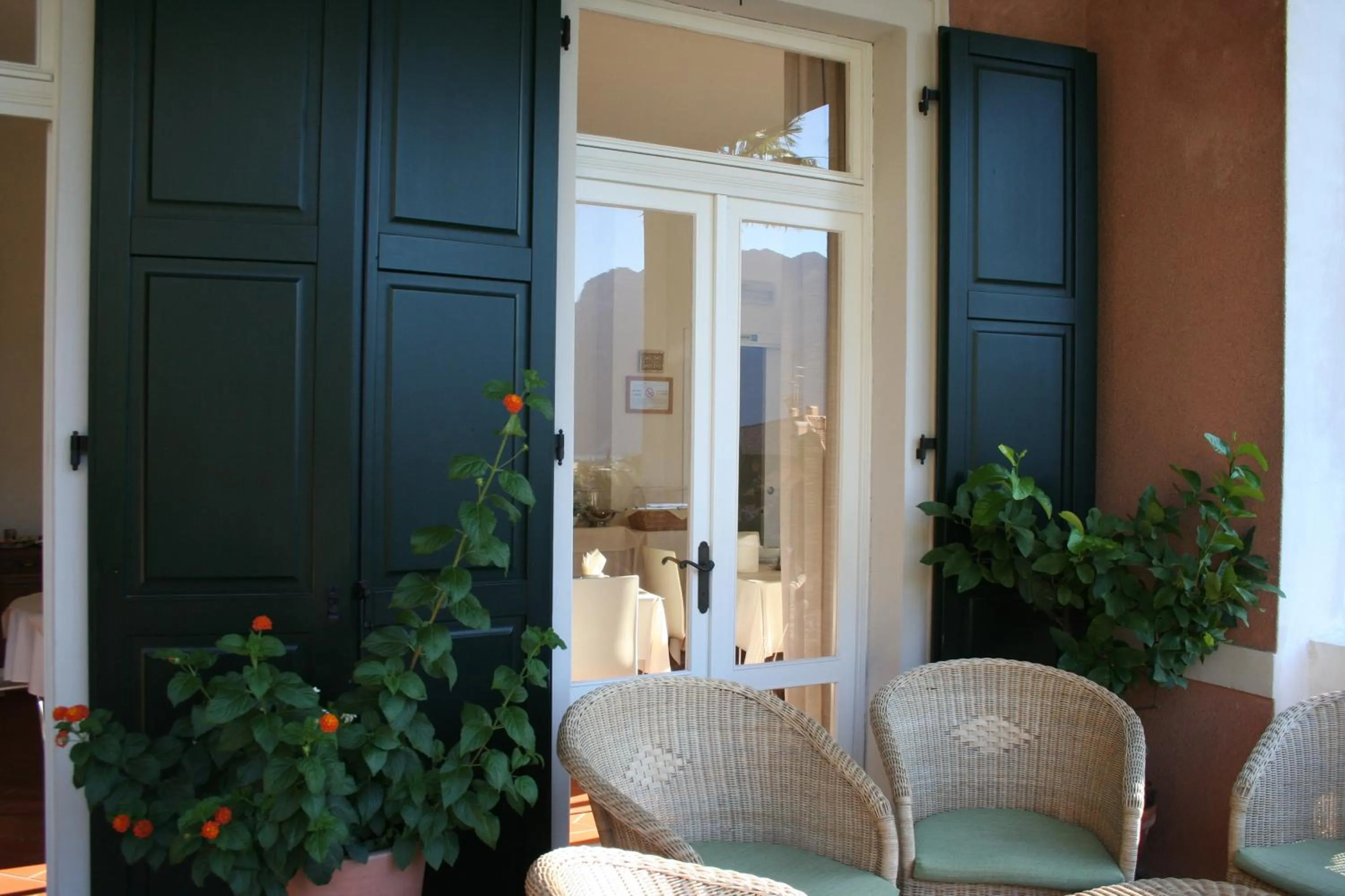 Patio in Albergo Garnì Villa Moretti