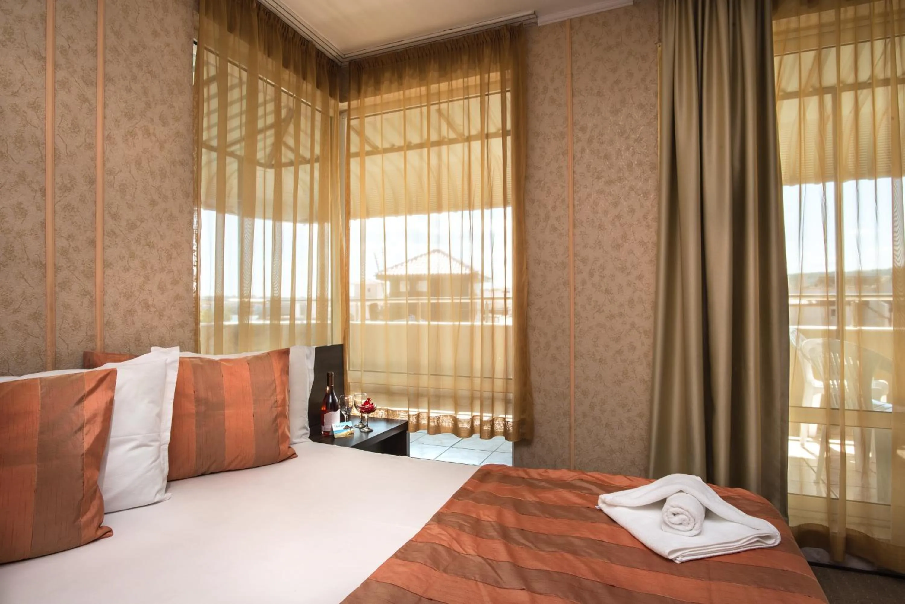 Bed in Flagman Hotel