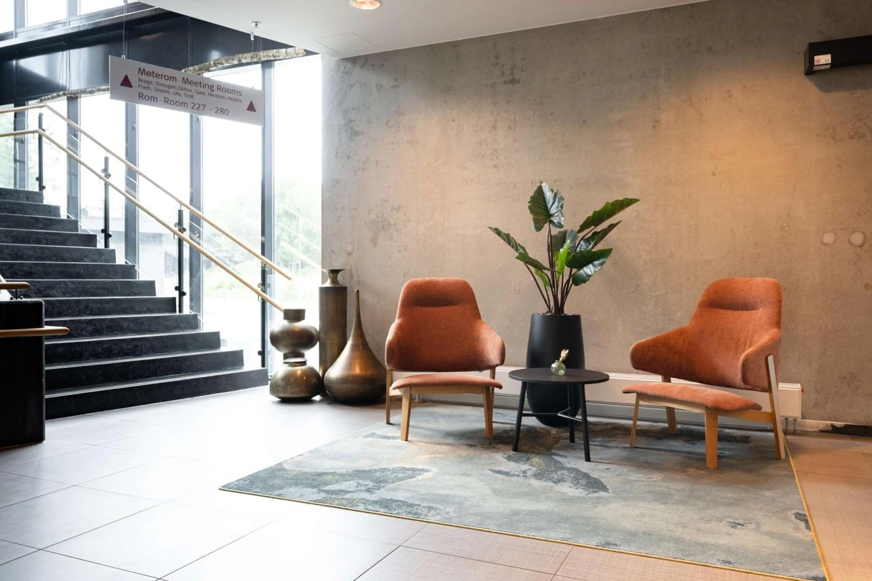 Lobby or reception in Scandic Stavanger Forus