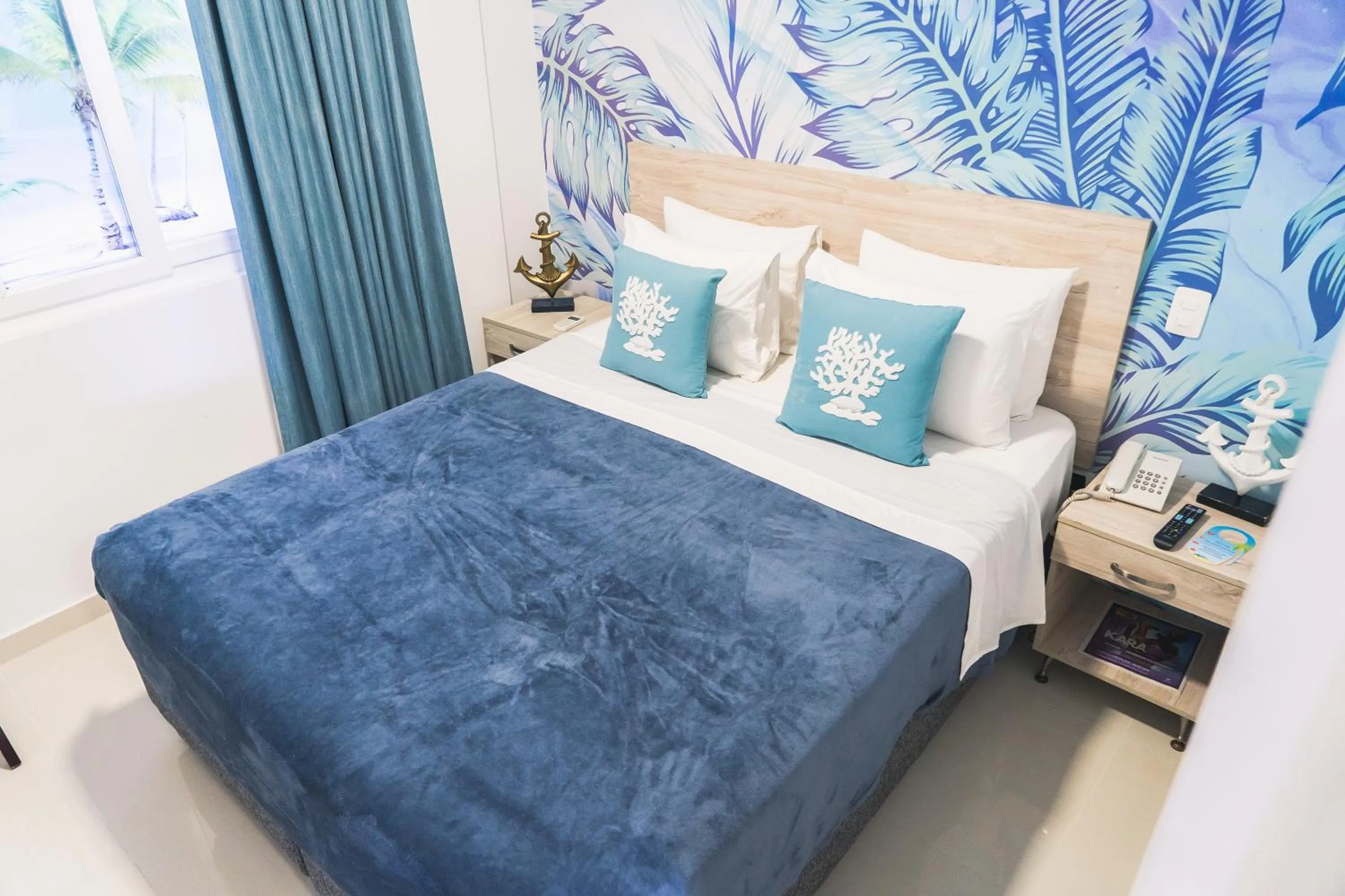 Bed in Sea Colors Hotel