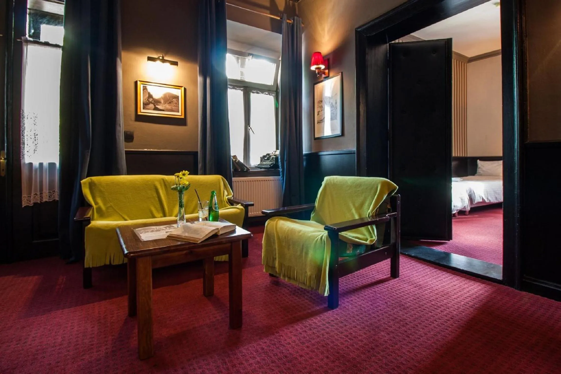 Communal lounge/ TV room in Willa Marta Szczawnica