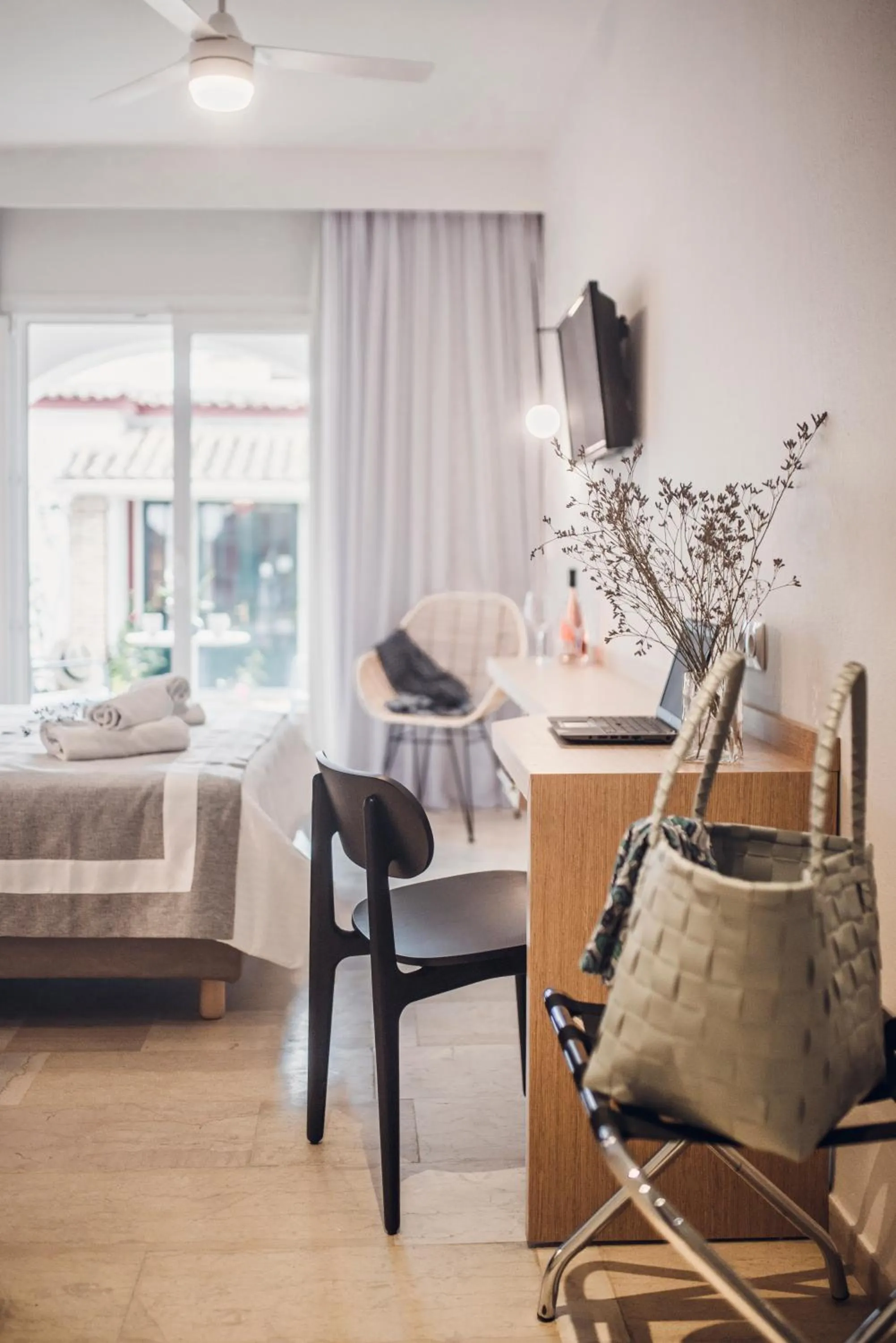 Bedroom, Bed in Iliada Beach Hotel