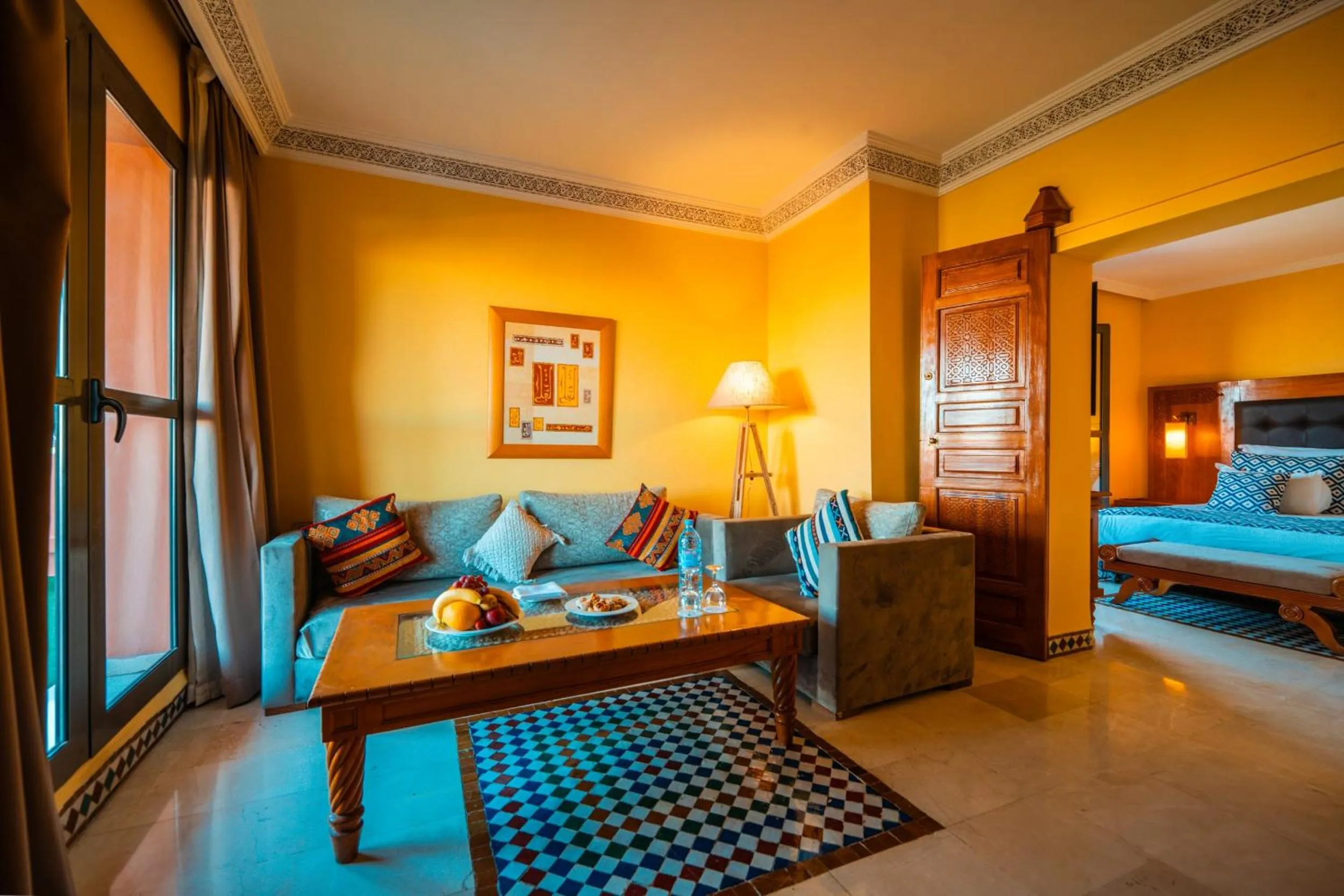 Living room, Bed in Rose Aqua Park Hotel