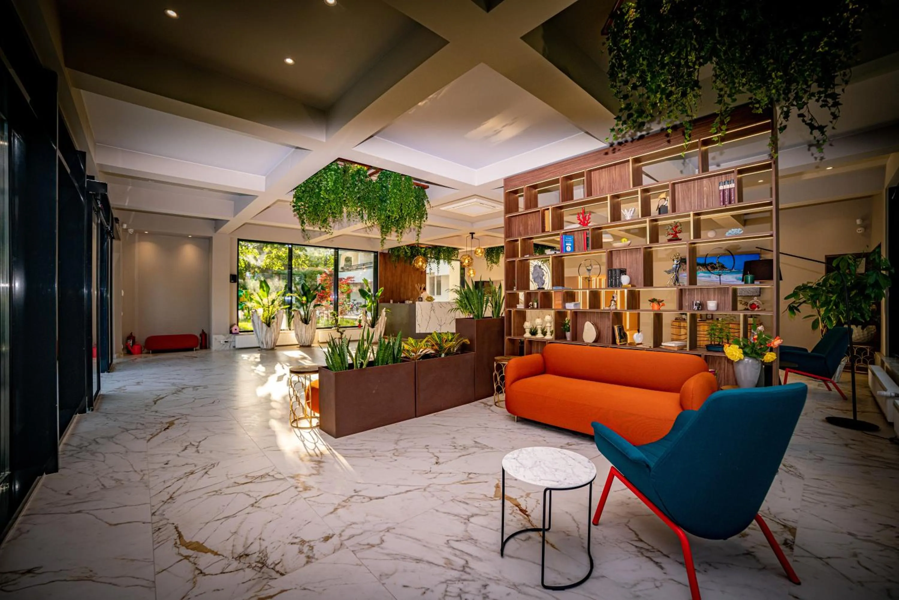 Lobby or reception in Hotel Corina