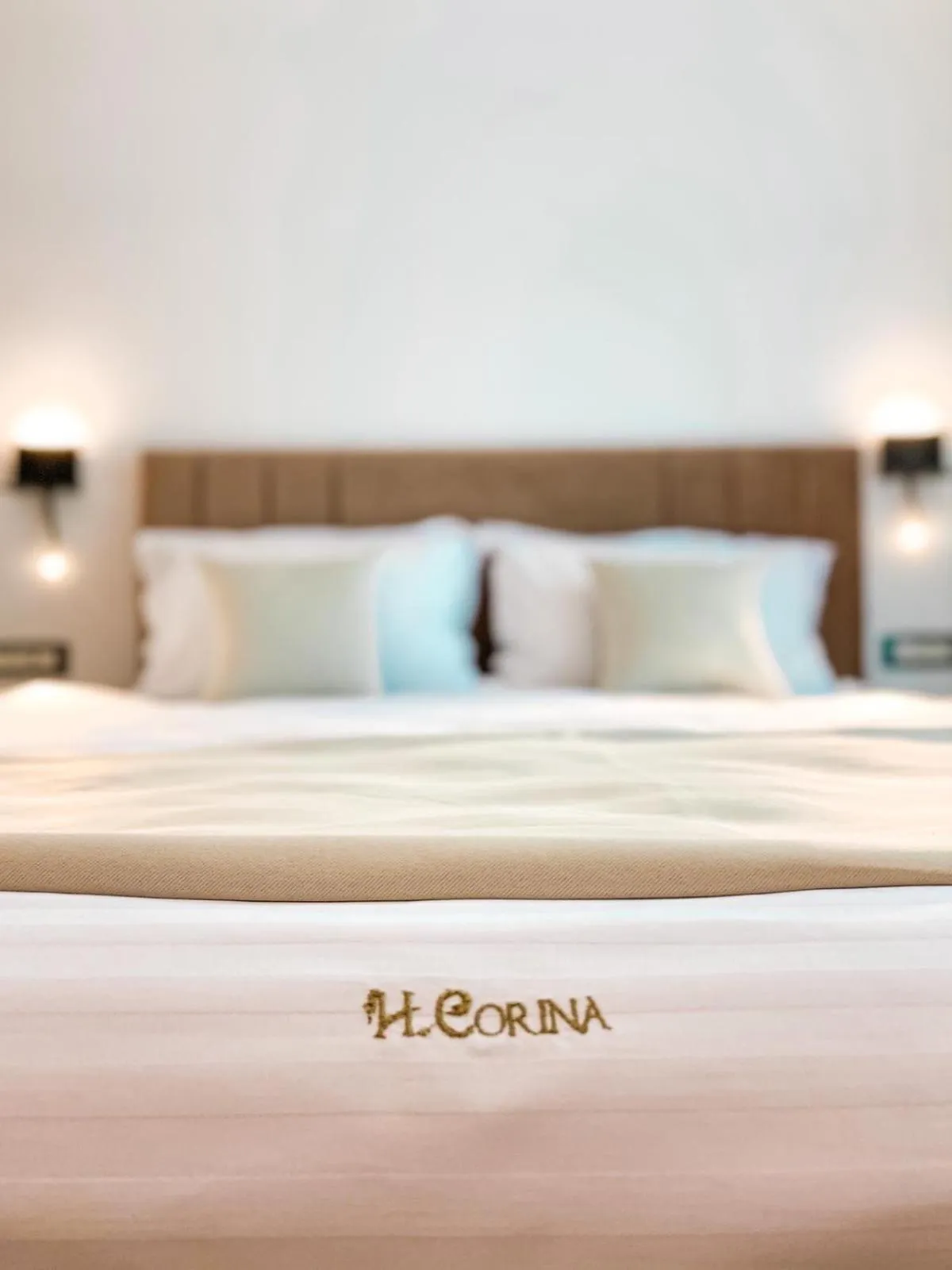Bed in Hotel Corina