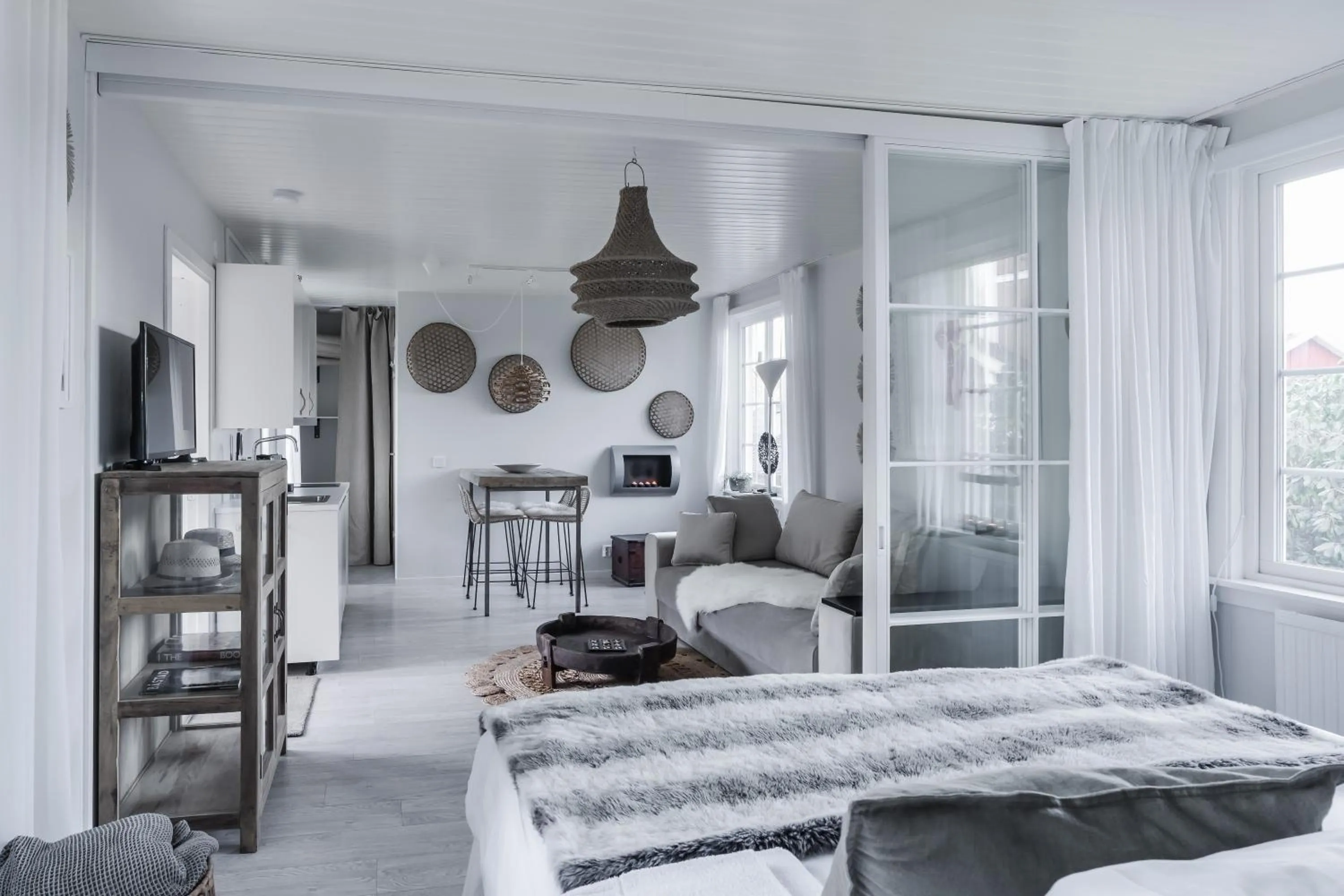 Property building, Bed in Pensionat Enehall